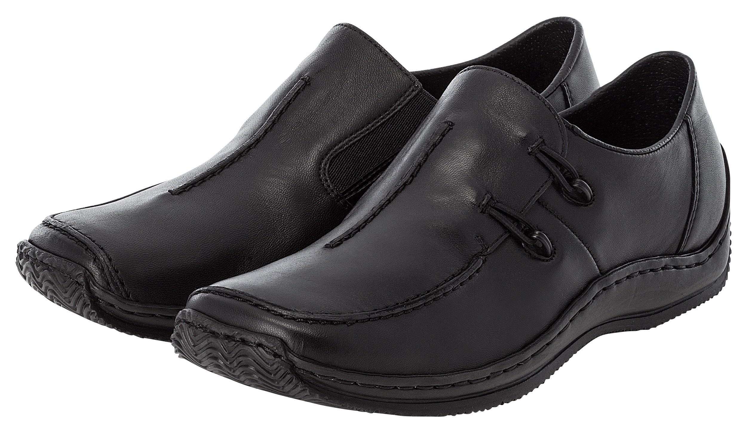 Rieker Slipper Schlupfschuh, Freizeitschuh, Halbschuh mit Stretcheinsatz