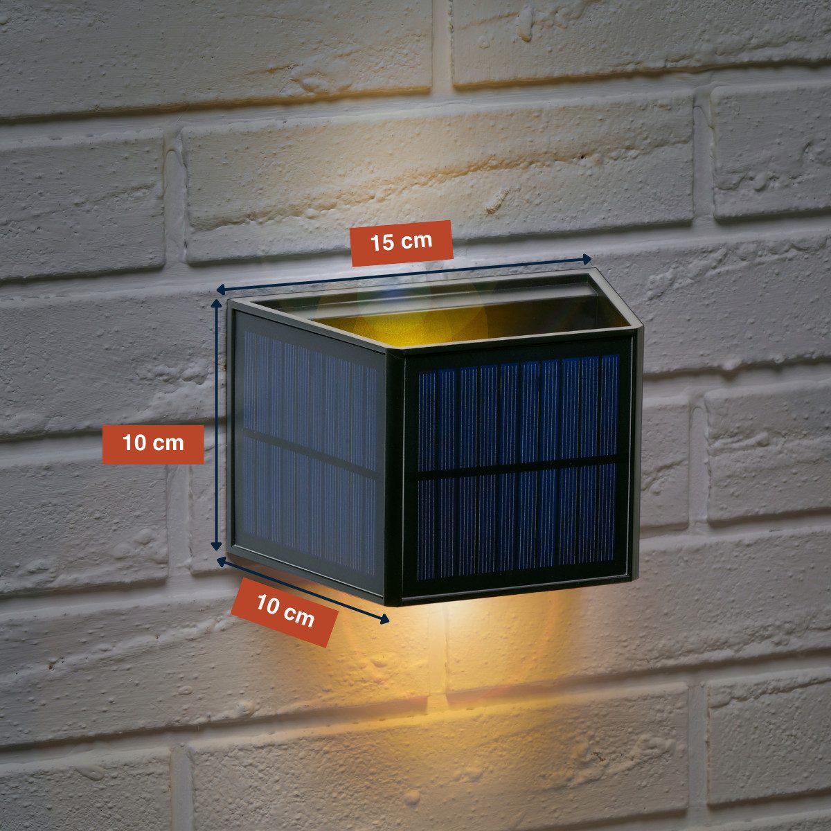 Grundig Wandleuchte Grundig Solarlampen für Außen - Solarleuchten Garten