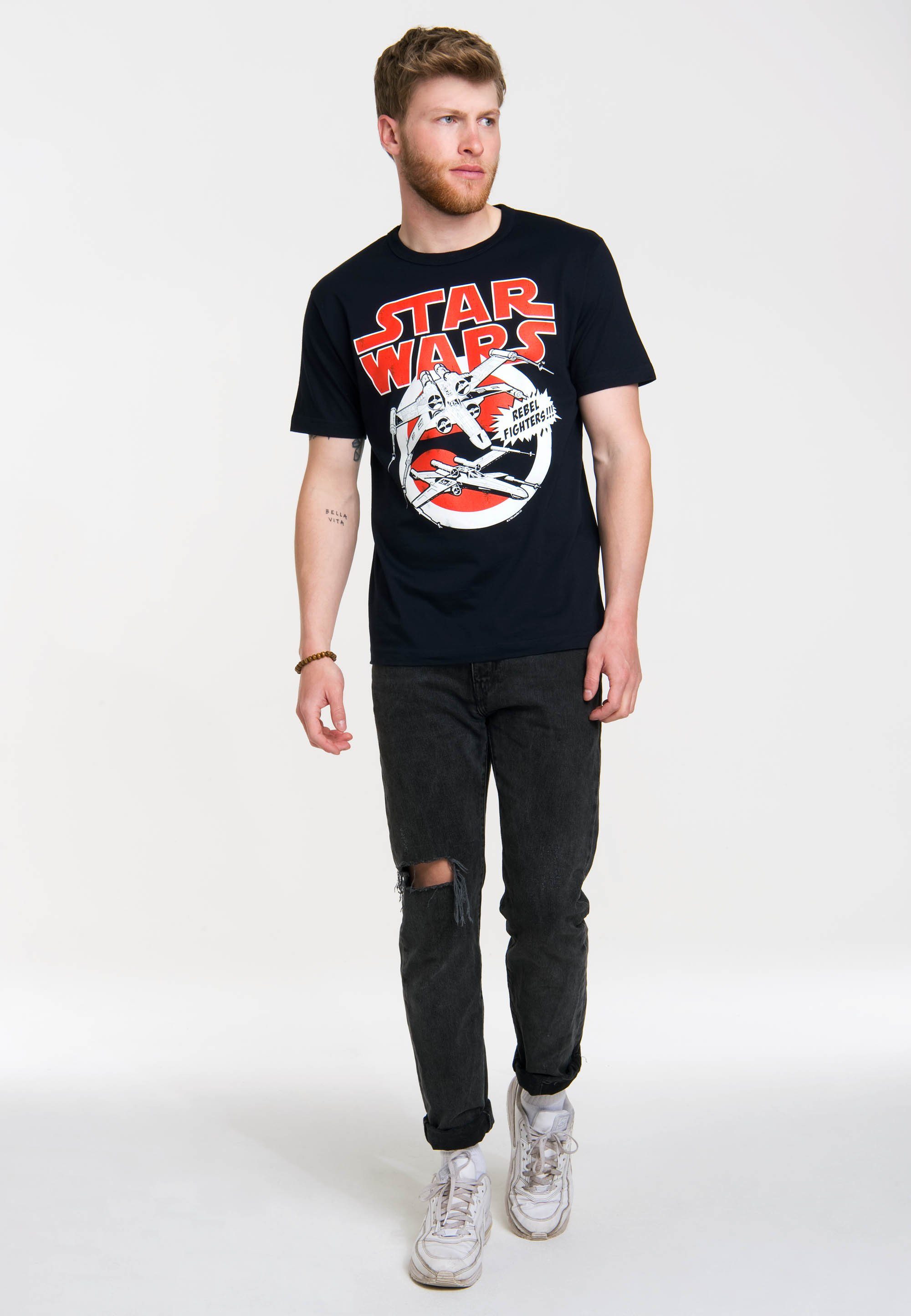 - coolem LOGOSHIRT mit der Krieg Sterne Frontdruck X-Wings T-Shirt