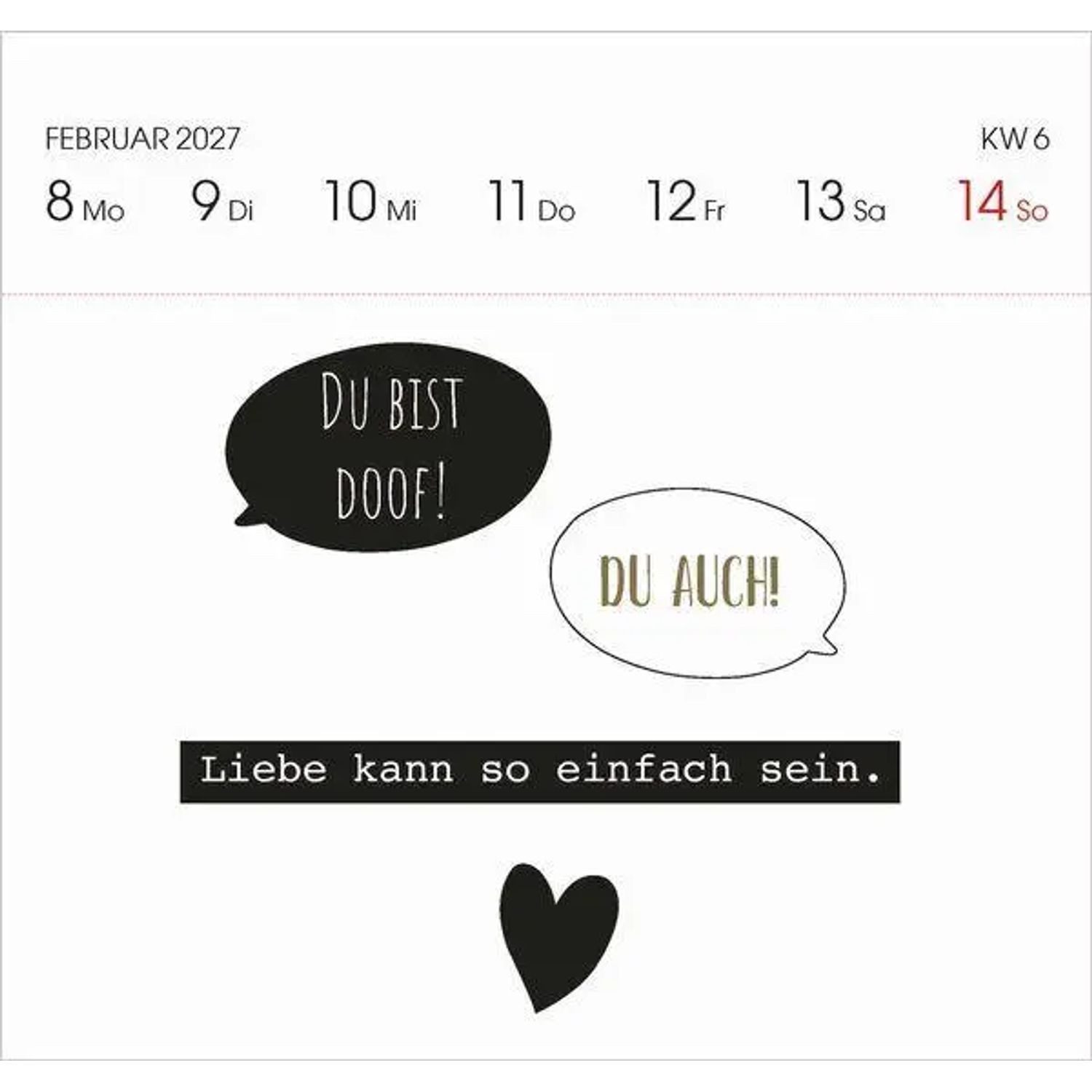 Korsch Verlag Wandkalender Visual Words 2027