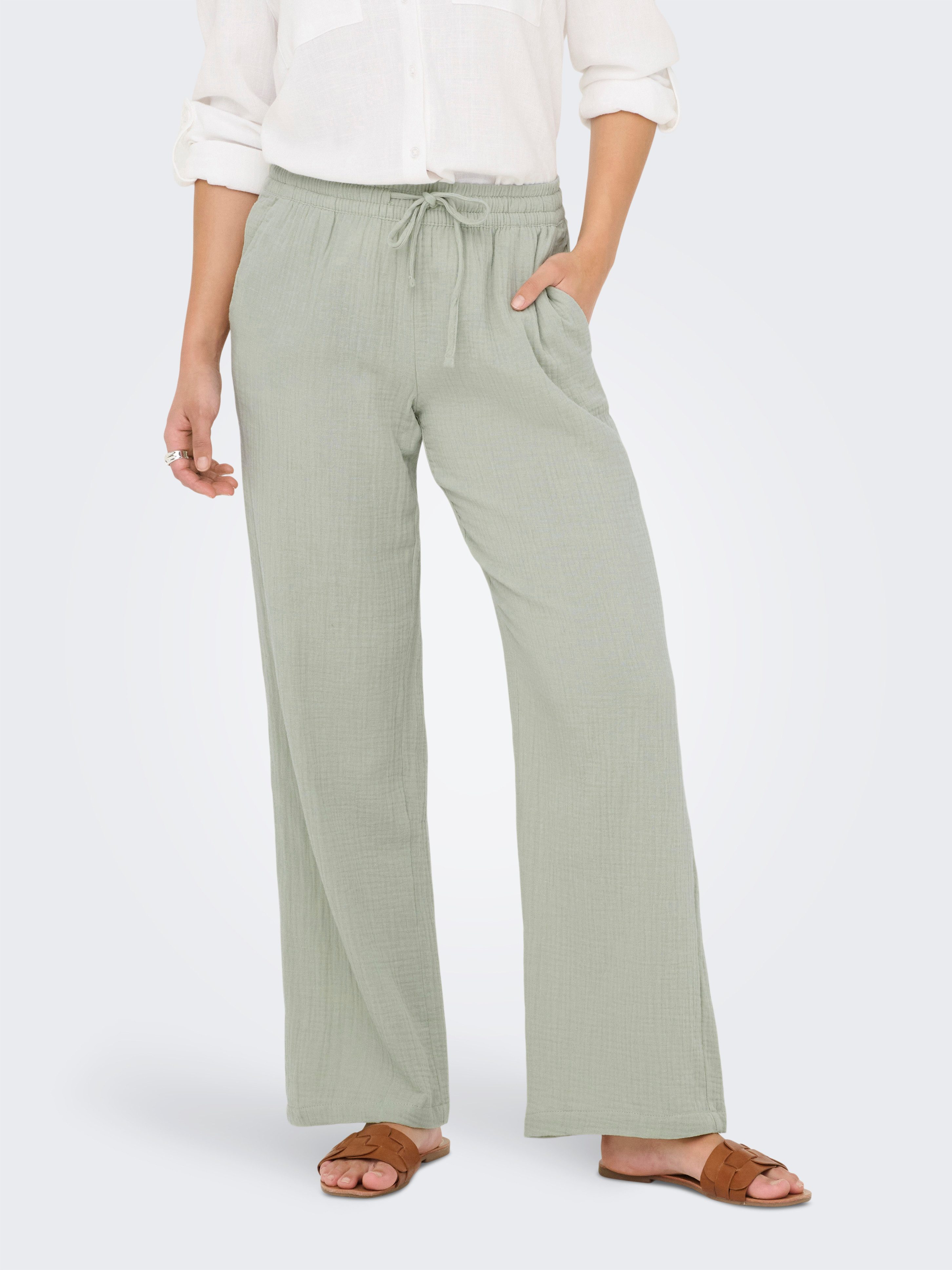 JDY Schlupfhose JDYTHEIS LIFE WIDE PANT WVN NOOS Baumwolle günstig online kaufen