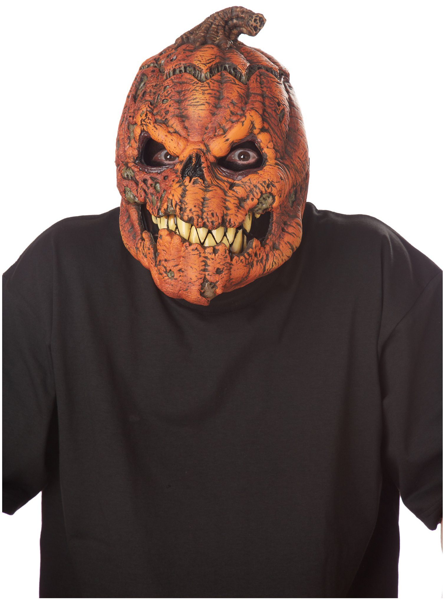 Metamorph Verkleidungsmaske Kürbismonster Grimassen Maske, Vollmaske mit grimmigem Grinsen