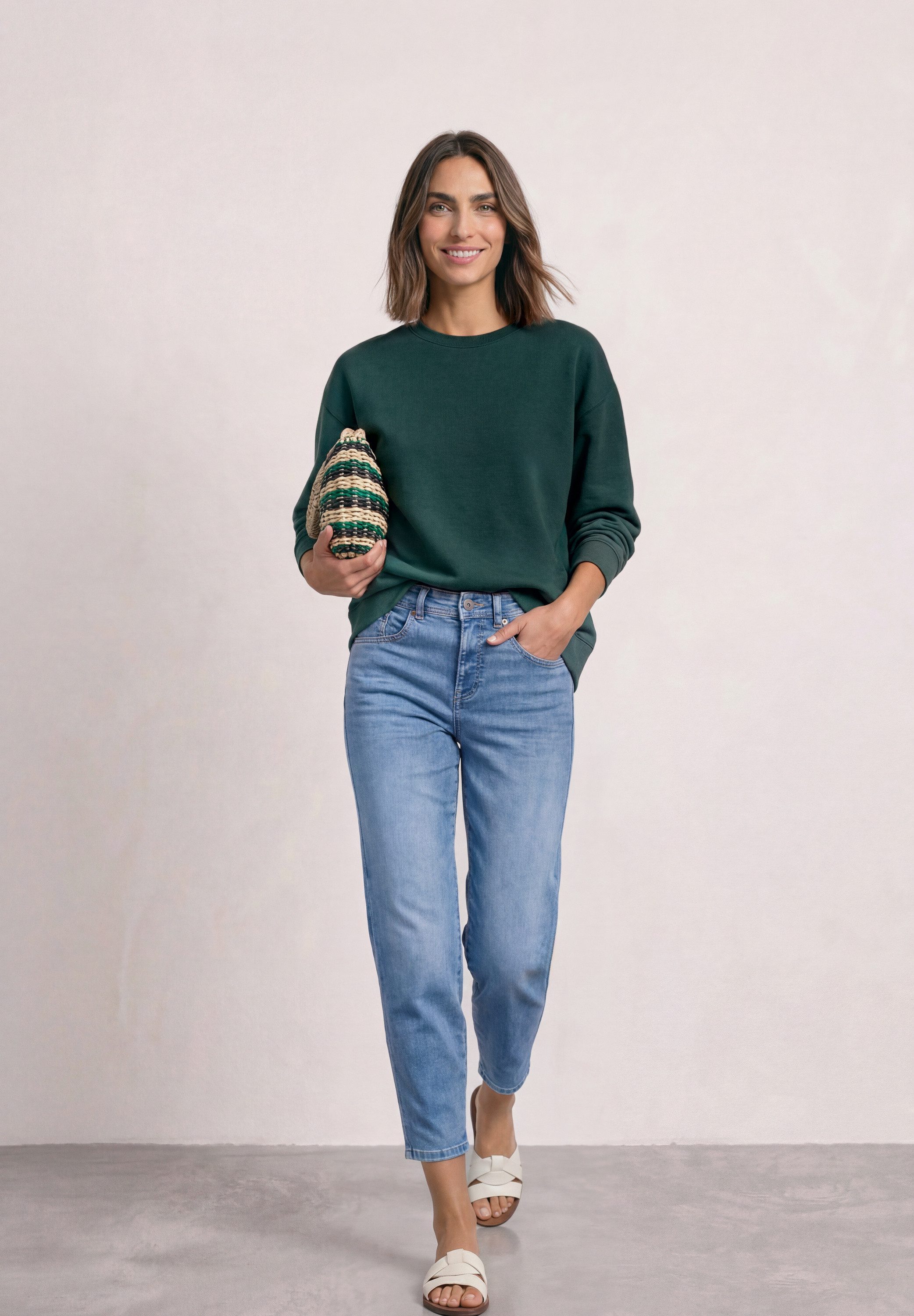 STREET ONE Sweatshirt mit Rundhalsausschnitt