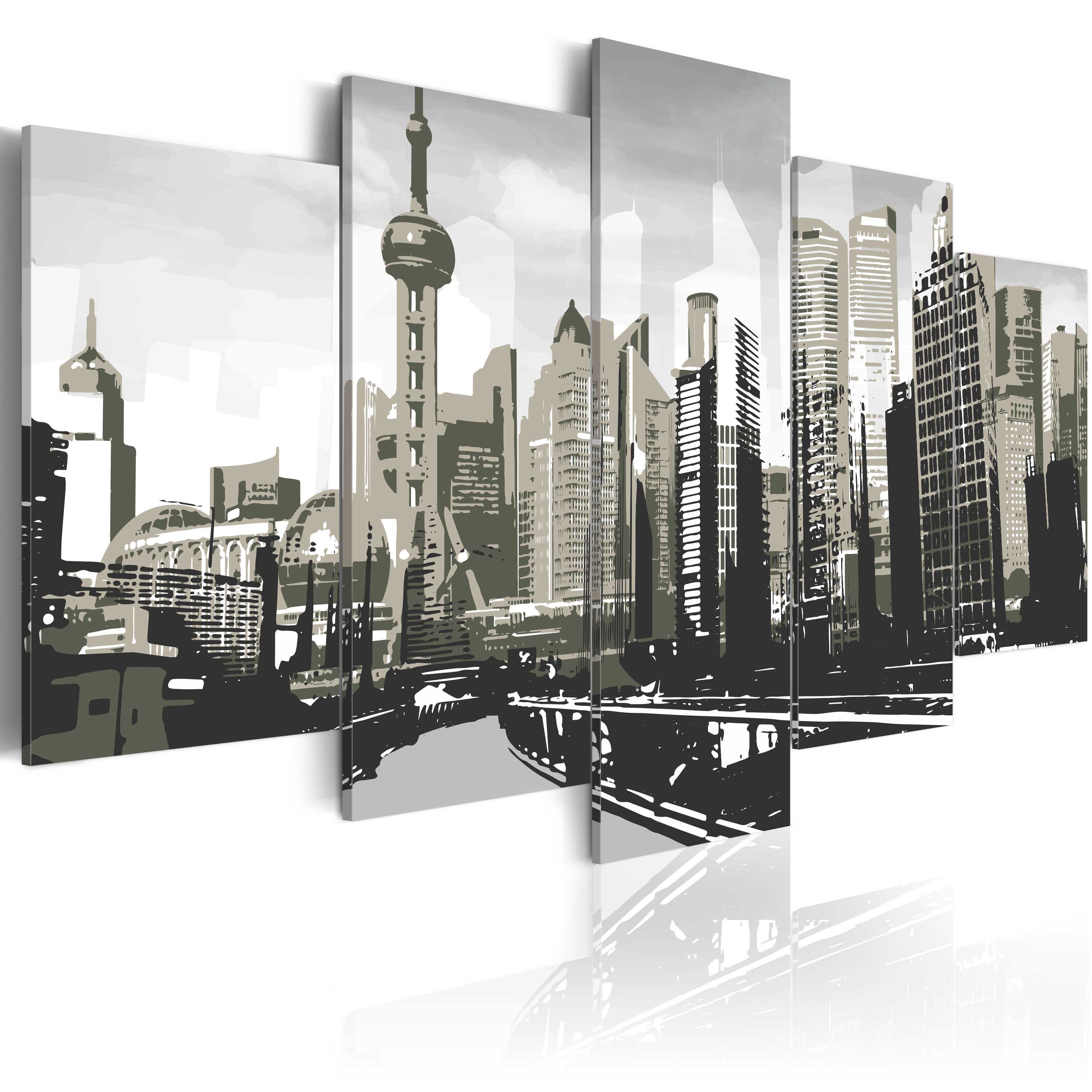 Artgeist Wandbild Shanghai - die größte Stadt Chinas