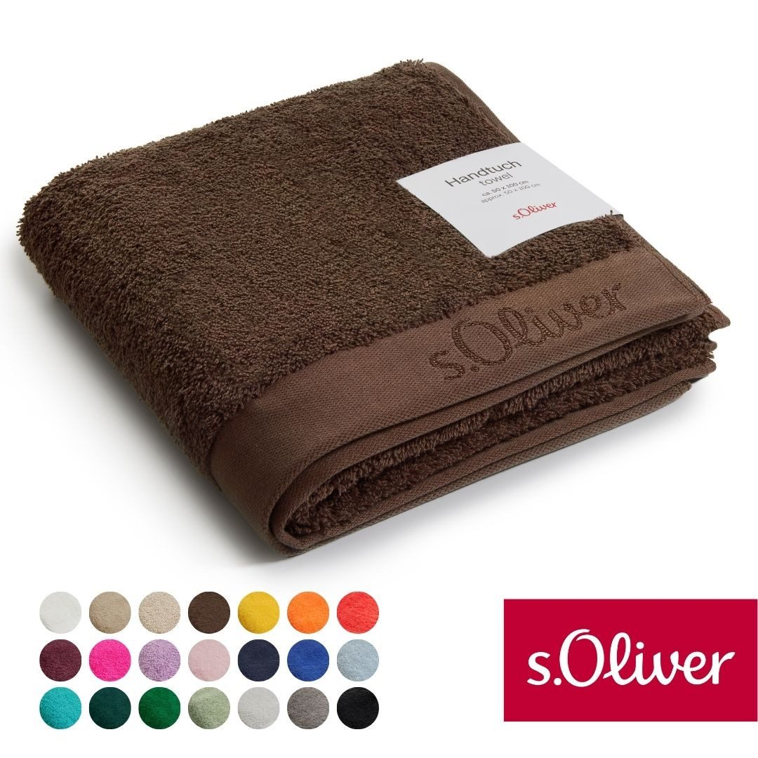 s.Oliver Handtuch s.Oliver, Premium Qualität, 600 gr/m², auch als Sets erhältlich, Walkfrottier (1-St), große Farbauswahl, auch als Duschtuch, Waschhandschuh, Gästetuch