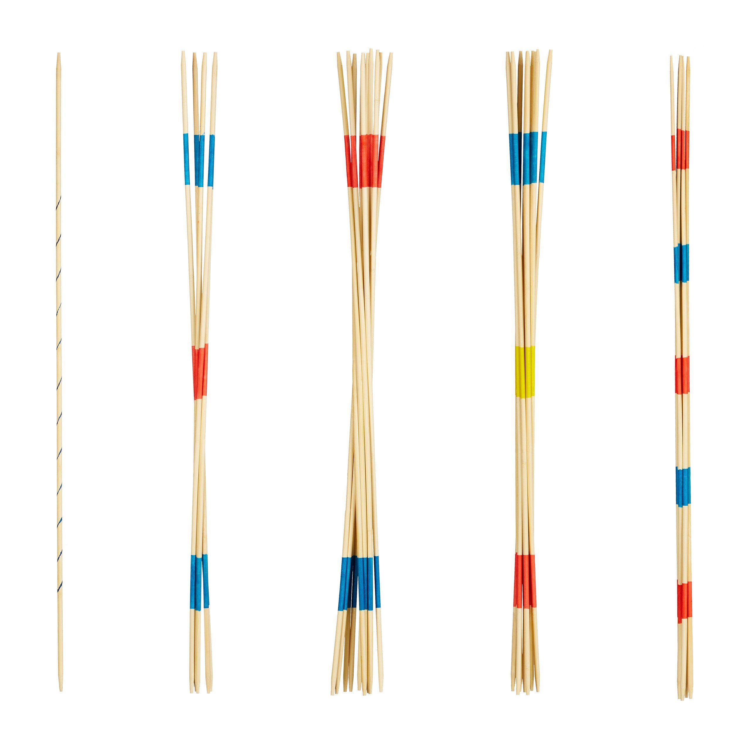 relaxdays Spiel Riesenmikado 90cm