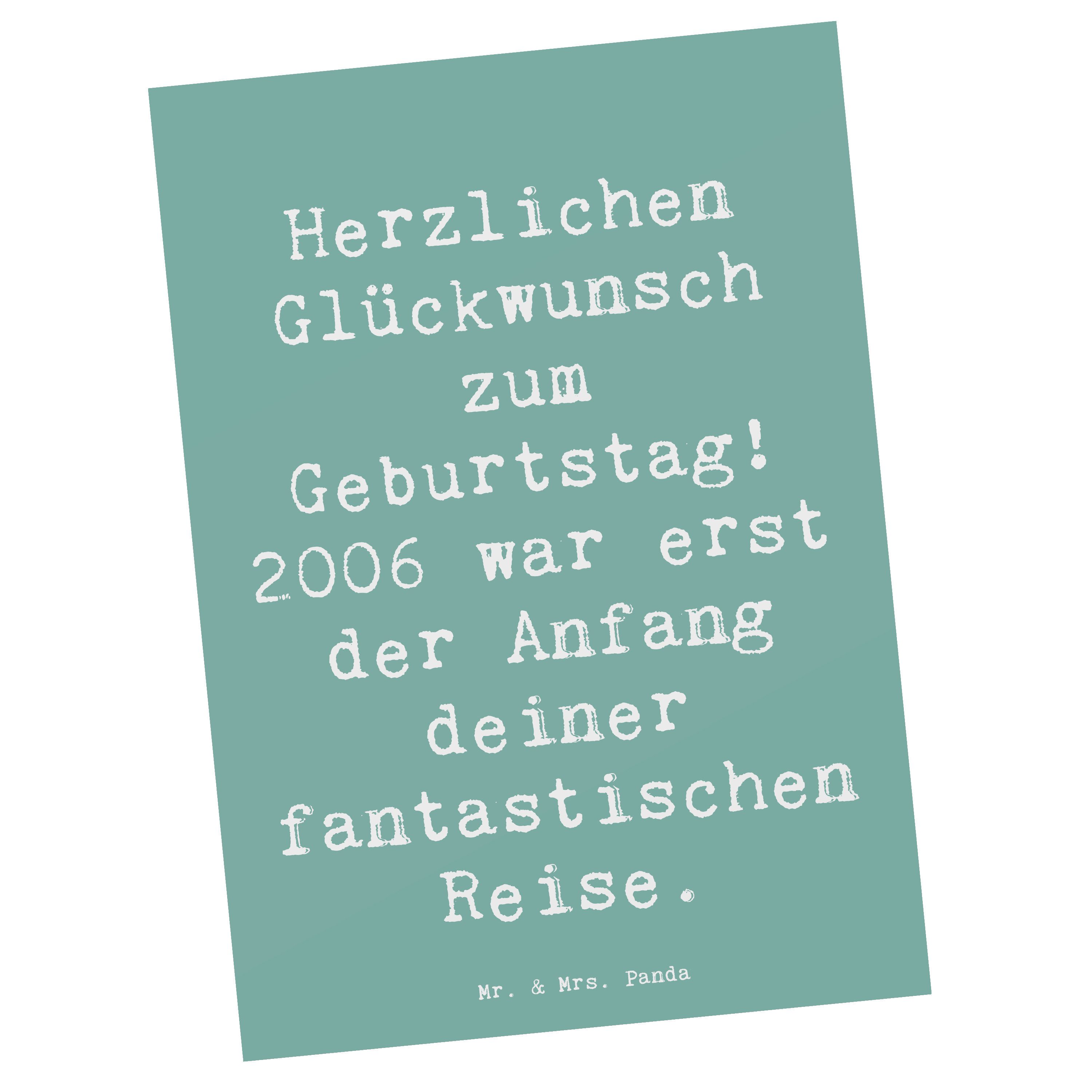 Postkarte Spruch 2006 Geburtstag - Meeresbrise - Geschenk, warmherzig, Geschenk