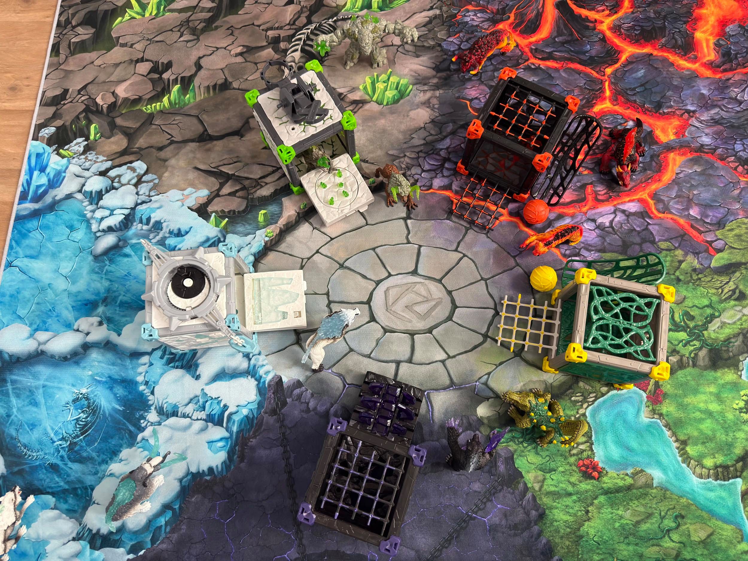 SkippiDoo Kinderteppich Spielteppich Kinderteppich Fantasy World für z.B. Schleich® Eldrador®, Für z.B. Schleich® Eldrador® Figuren passend