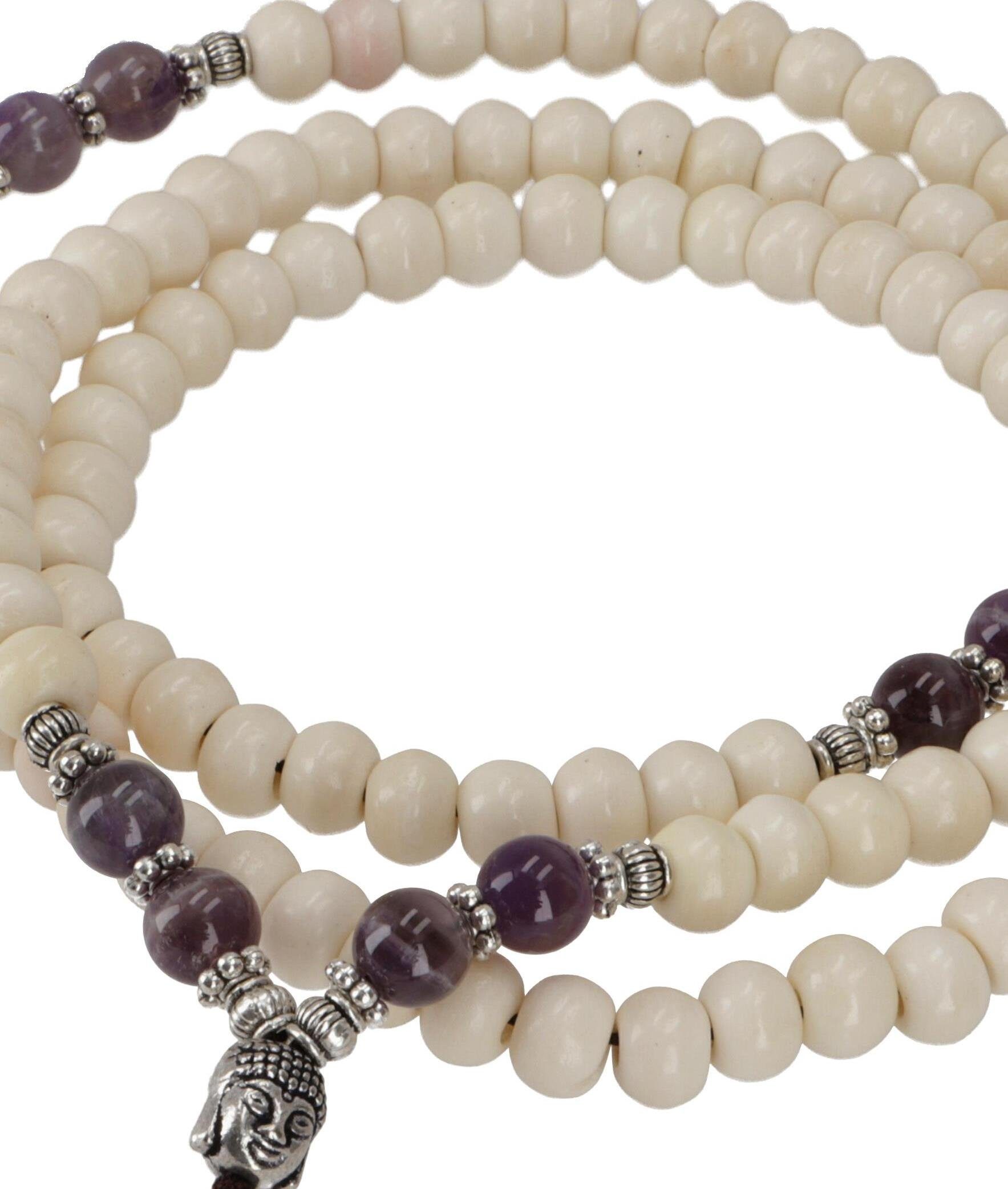 Guru-Shop Perlenkette Tibetische Mala aus Halbedelsteinen,.. günstig online kaufen