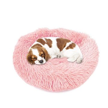 wuuhoo Tierbett Fluffy 50 cm Rund I flauschiges Bett, für Hunde und Katzen I Plüsch warm und weich I Waschmaschinen geeignet