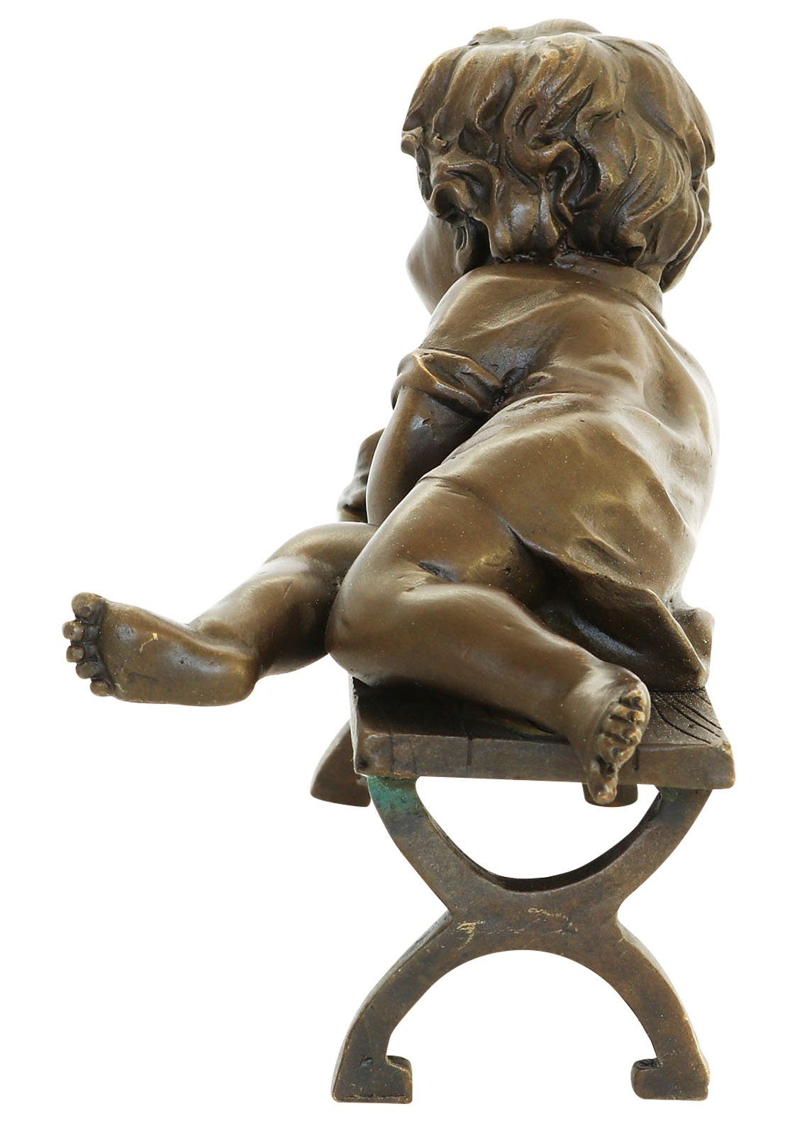 Schnecke - Statue 17,7 12,6 Kind Skulptur Aubaho x Bronzeskulptur Antik Figur x Bronze