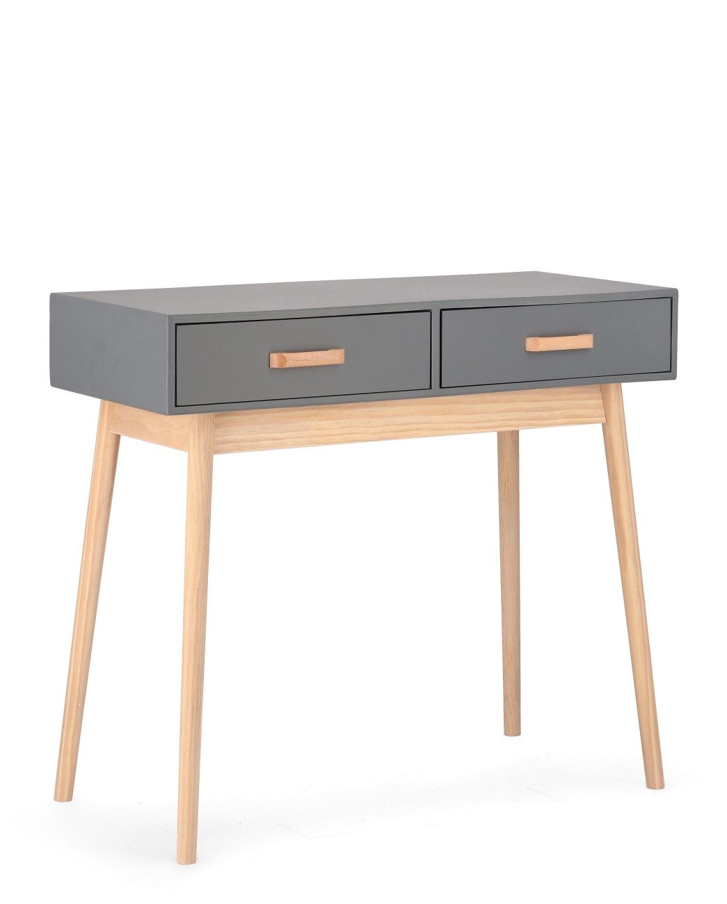 Feeling4Home Konsole Ordinary aus Kiefernholz, Grau