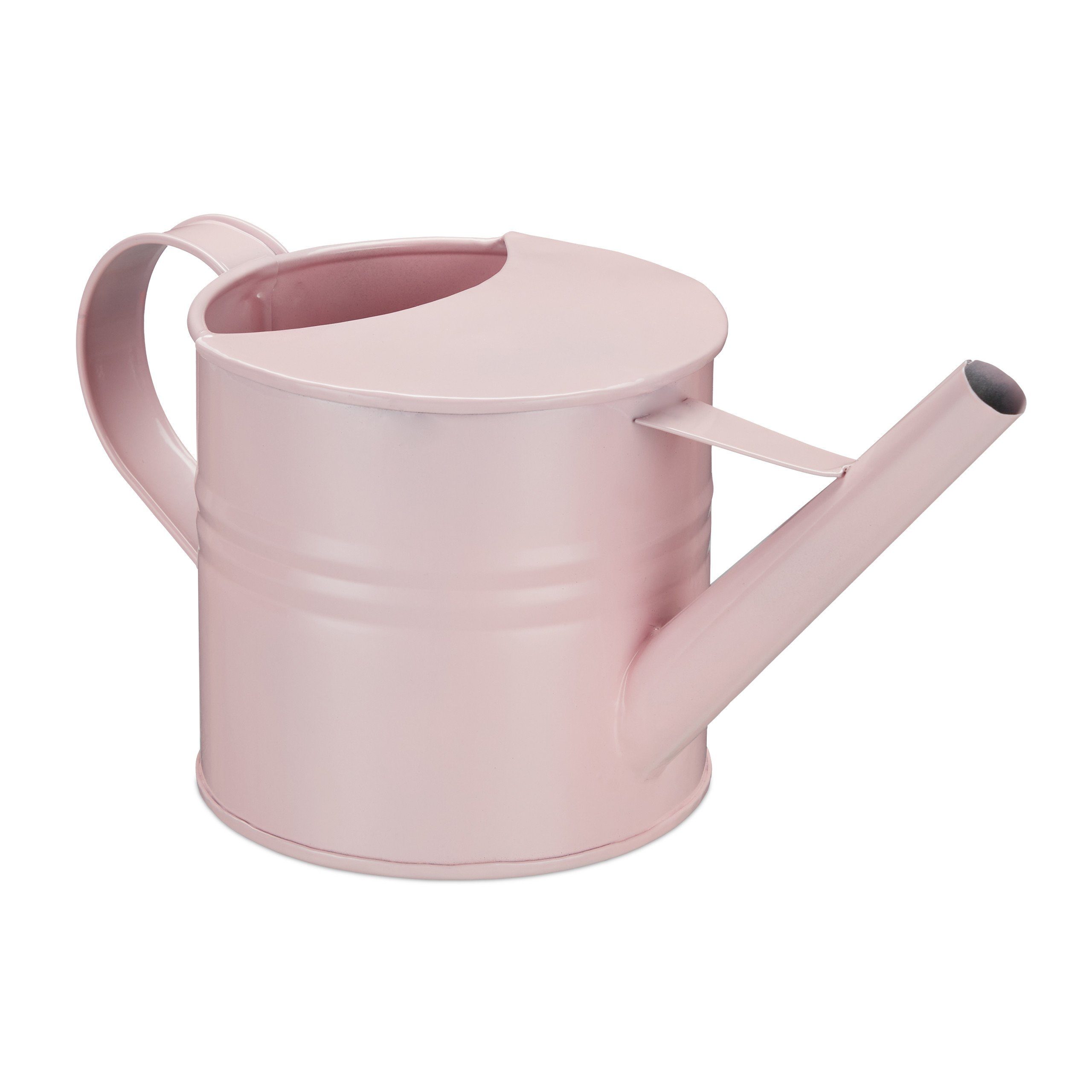 relaxdays Gießkanne Metall (1-tlg), Rosa