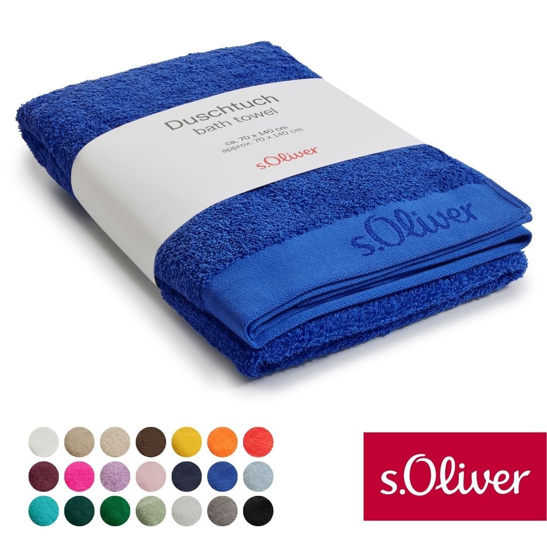 s.Oliver Duschtuch s.Oliver, Premium Qualität, 600 gr/m², auch als Sets erhältlich, Walkfrottier (1-St), große Farbauswahl, auch als Handtuch, Waschhandschuh, Gästetuch