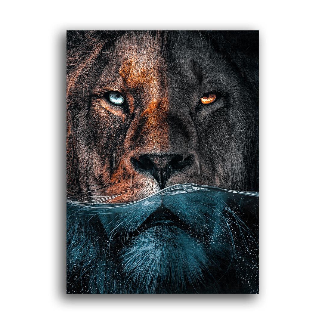 Wandbild Underwater Lion
