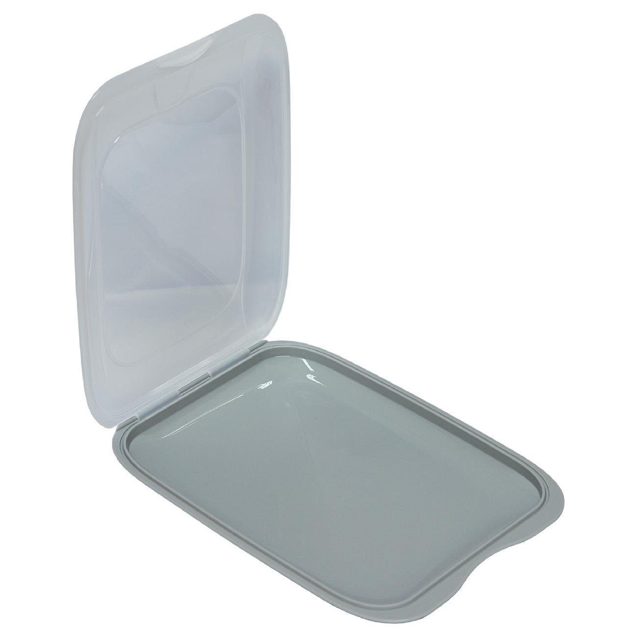 Engelland Frischhaltedose Aufschnittdosen, Aufschnittbox, PP-Kunststoff, BPA-frei, (Vorteils-Set, 4-tlg., mit transparentem Deckel), stapelbar, platzsparend, Or – Bild 2 von 5