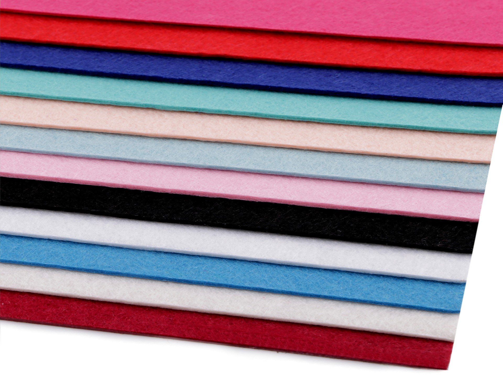 Oblique Unique 12 Filzplatten Bunt, 20x30 Cm, 1 Mm Dick, 100% Polyester – Bastelset Für Kreative Projekte