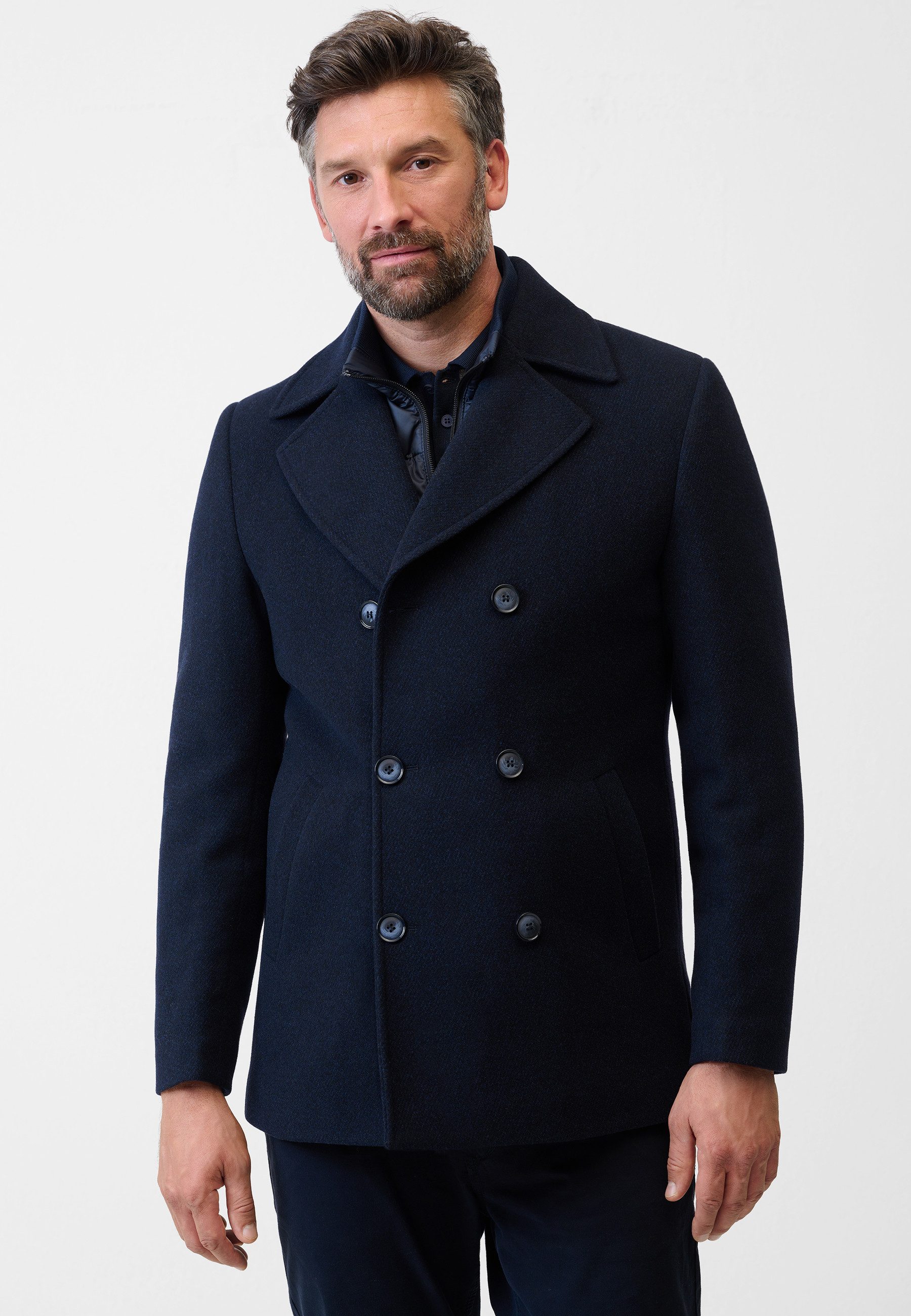 RICANO Kurzmantel Vincenzo eleganter Kurzmantel mit Reverskragen und Knopfl günstig online kaufen