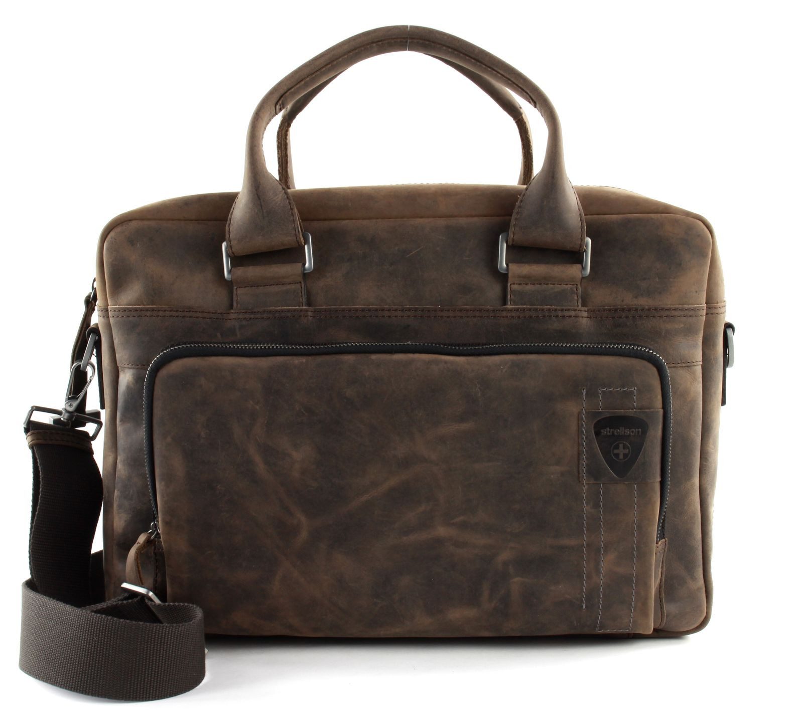 Strellson Businesstasche Charles Briefbag MHZ, aus echtem Rindsleder