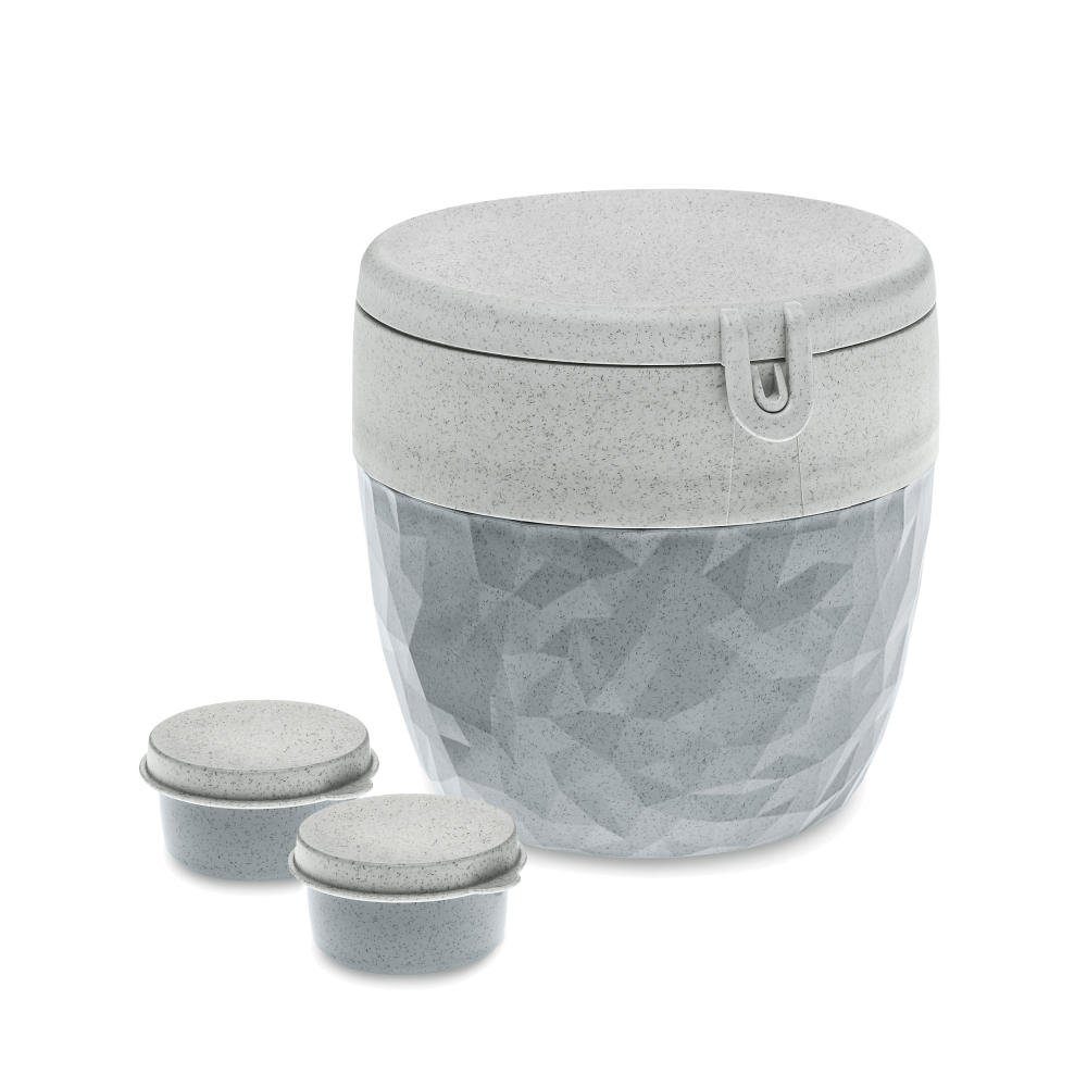 KOZIOL Lunchbox Bentobox Club Organic Concrete Grey, Kunststoff, (1-tlg)