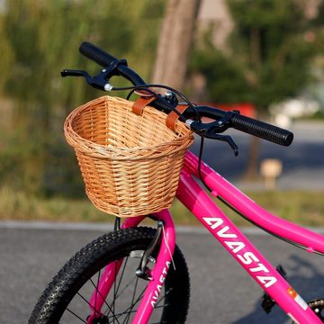 GelldG Fahrradkorb Weiden-Kinderfahrradkorb für Mädchenfahrräder, Roller, Dreirad