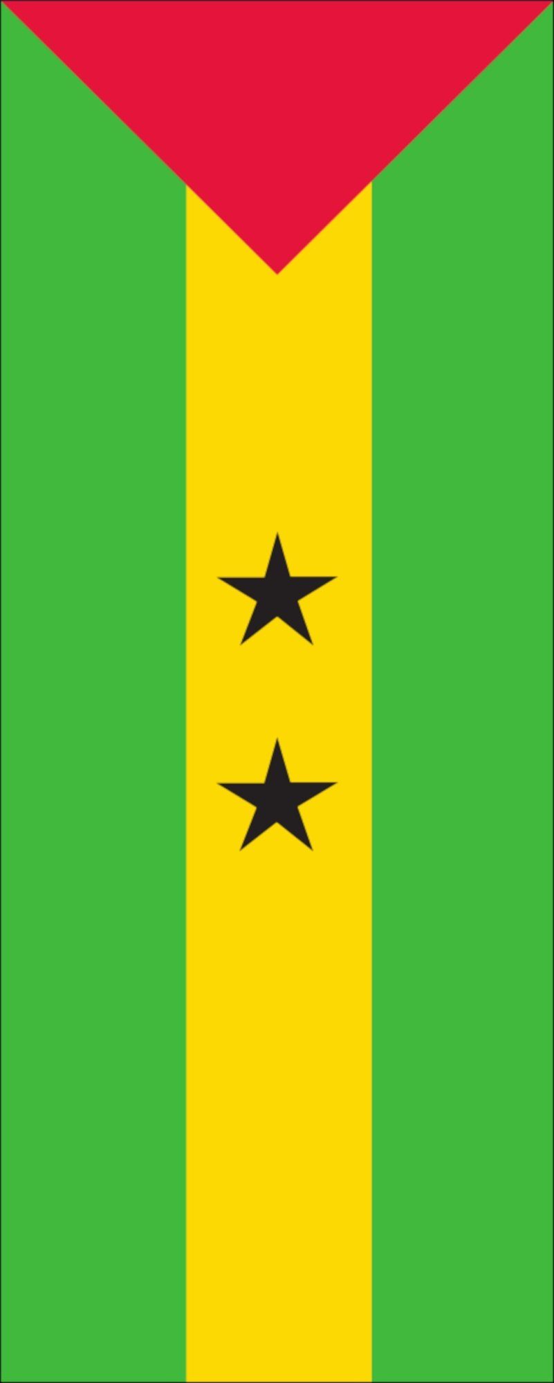 flaggenmeer Flagge Flagge Sao Tome und Principe 110 g/m² Hochformat