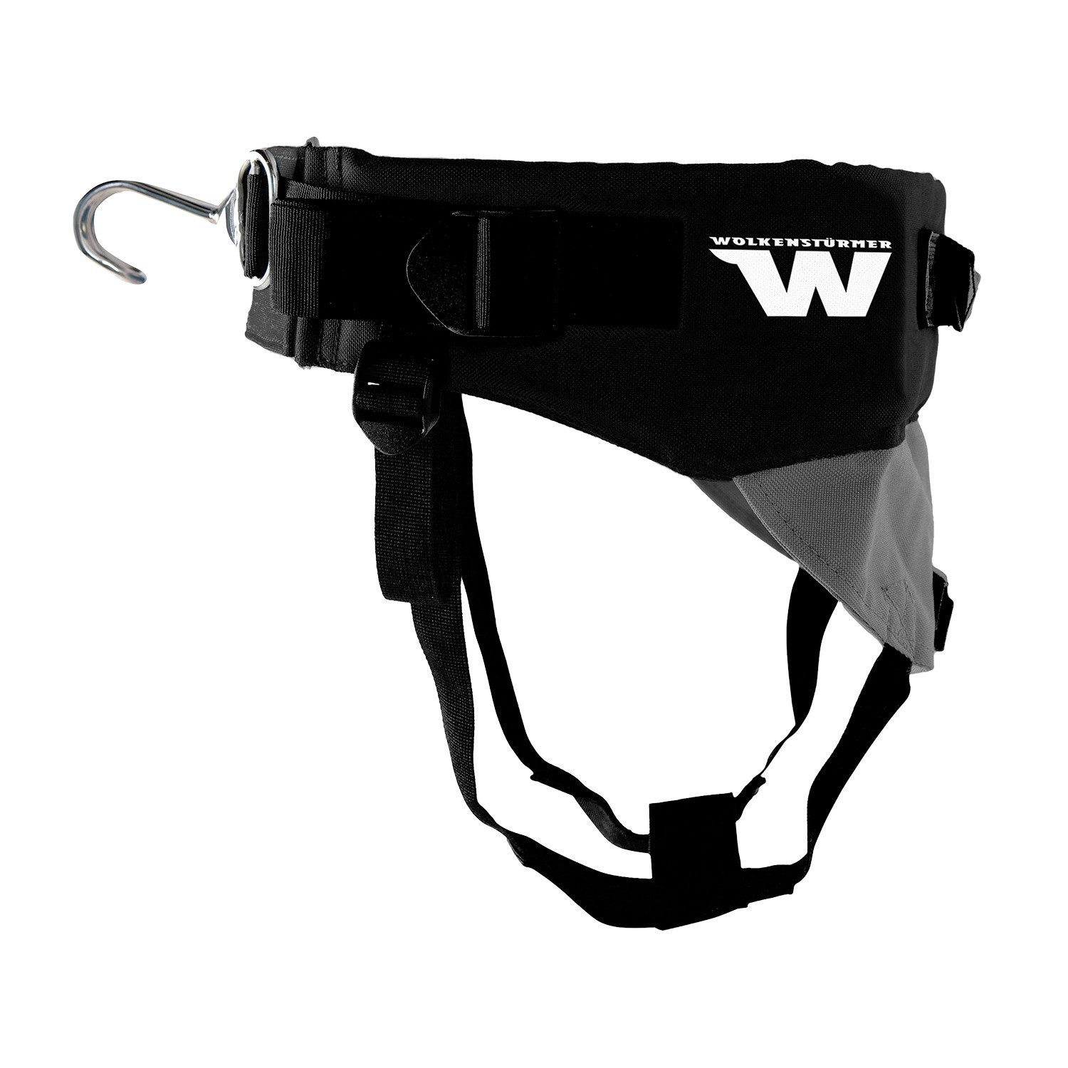 Wolkenstürmer Kite Trapez mit Haken für Lenkdrachen und Kites, (Landkite Trapezgurt mit Edelstahlhaken für Lenkmatten, 1-tlg), Unisex Kite Harness für Trainerkite Quadbar Powerkite Land
