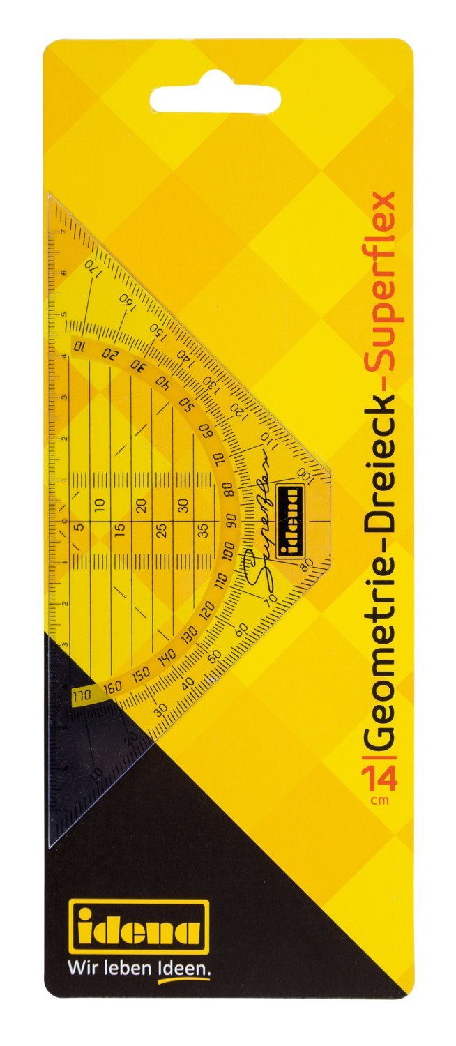 Idena Geodreieck Idena 602083 - Geodreieck Superflex, 16 cm