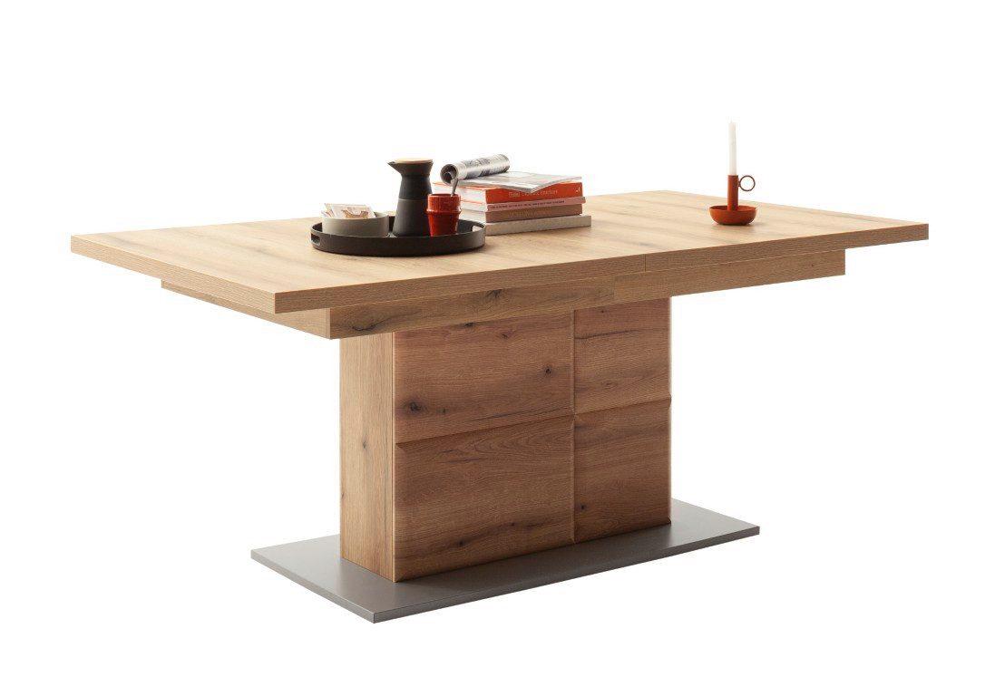 MCA furniture Esstisch Esstisch Naxos, ausziehbar, 180 (280)x100, Eiche Evoke (No-Set), 180 cm, Tisch, Esszimmertisch, Küchentisch