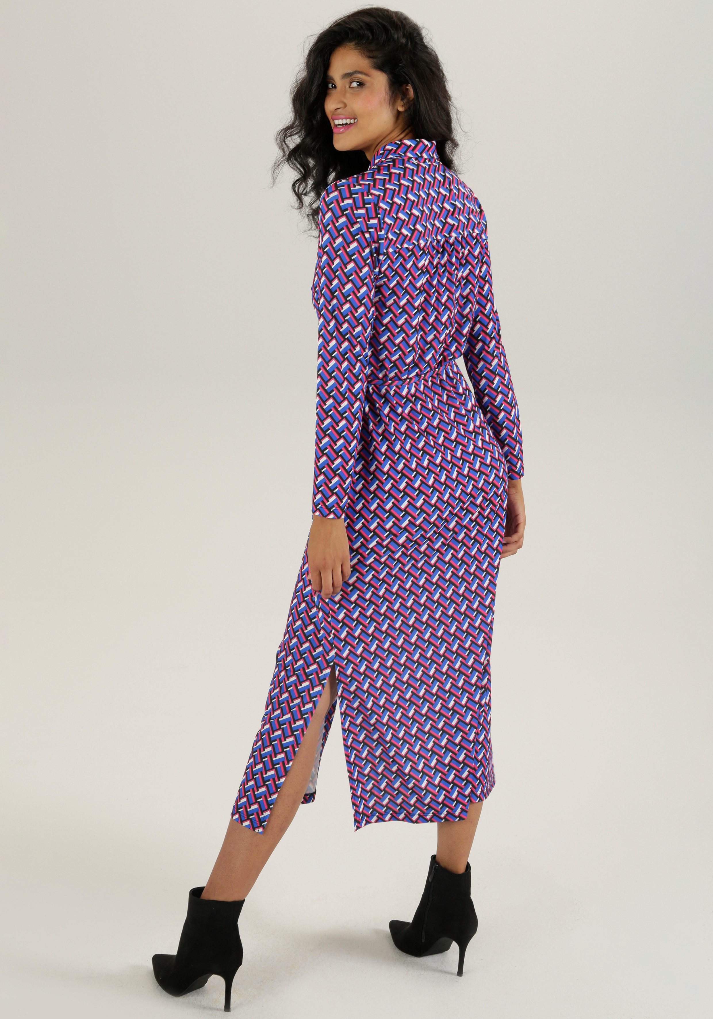 Aniston SELECTED Maxikleid (mit abnehmbarem Bindeband) günstig online kaufen