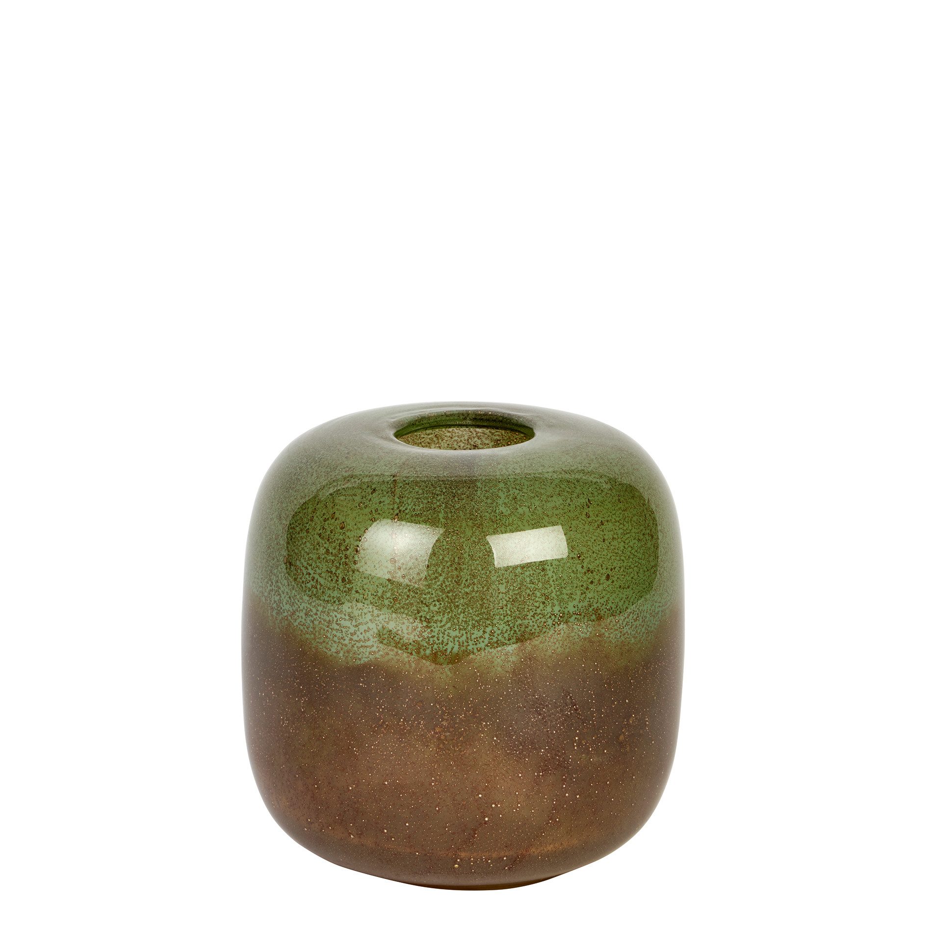 Tischvase Bondone Glasvase, agavengrün, mundgeblasen H 12