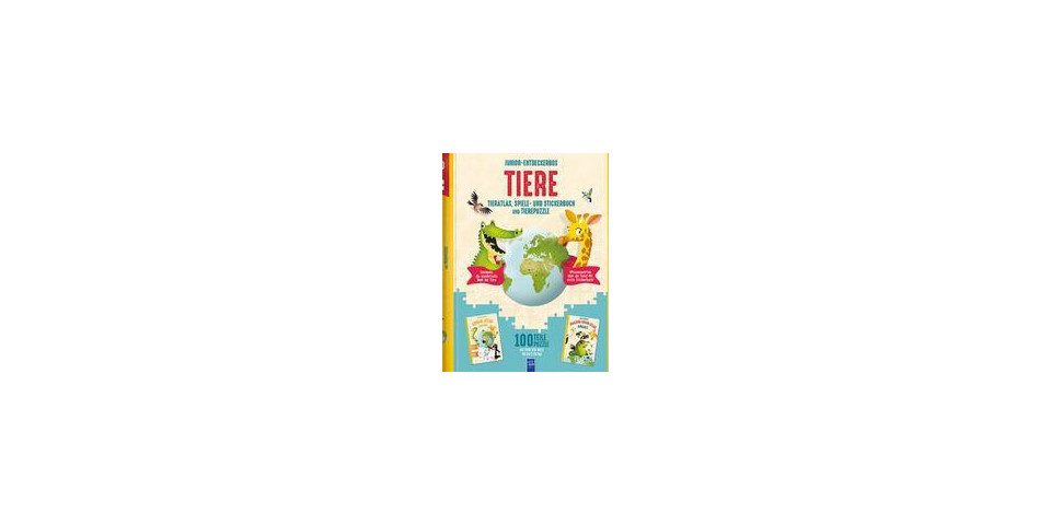 YoYo Books Stickerbuch Junior-Entdeckerbox - Tiere, mit 1 Beilage, 2 Teile