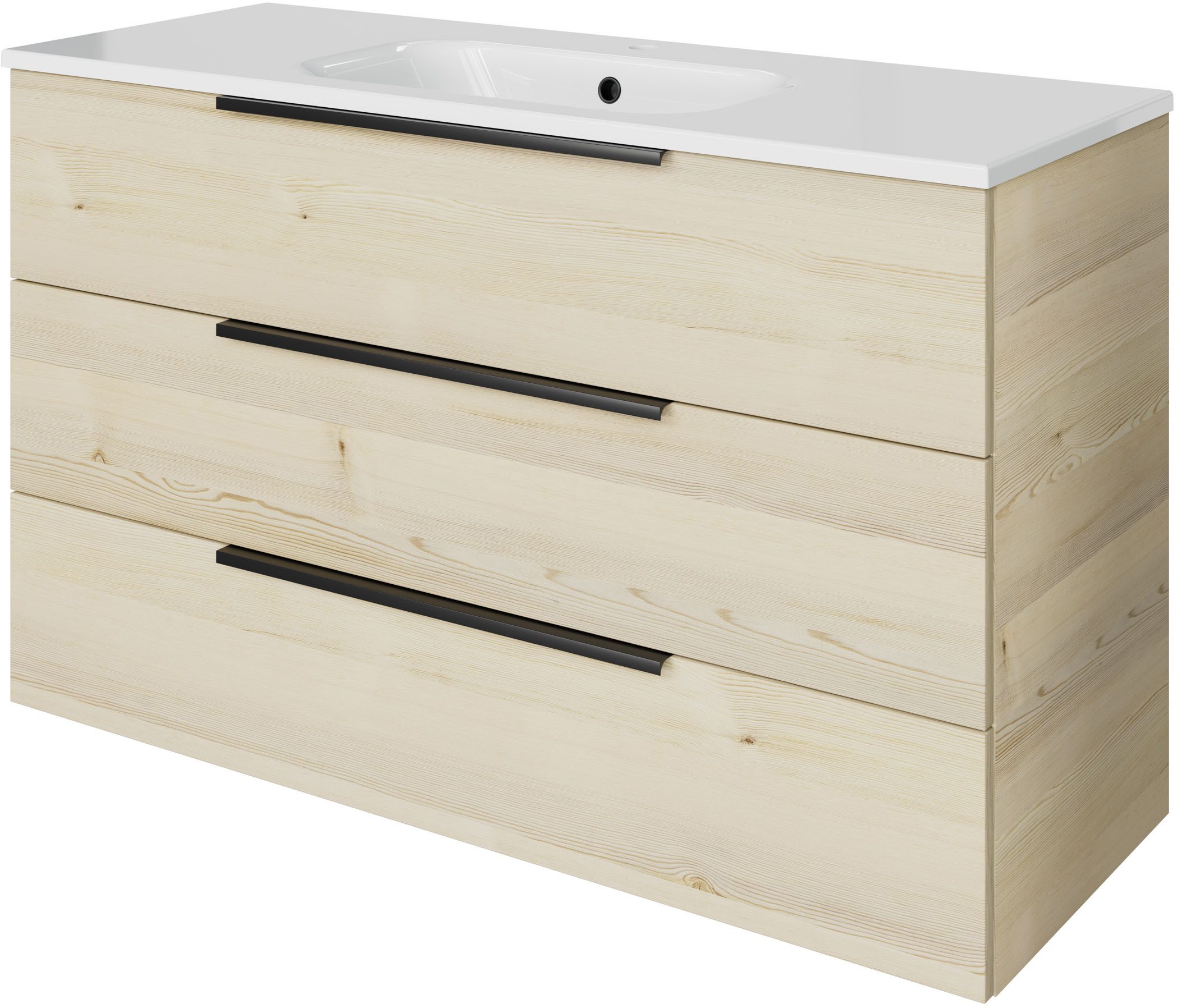Saphir Badmöbel-Set Mineralmarmor-Waschtisch mit Waschtischunterschrank, (2-St)