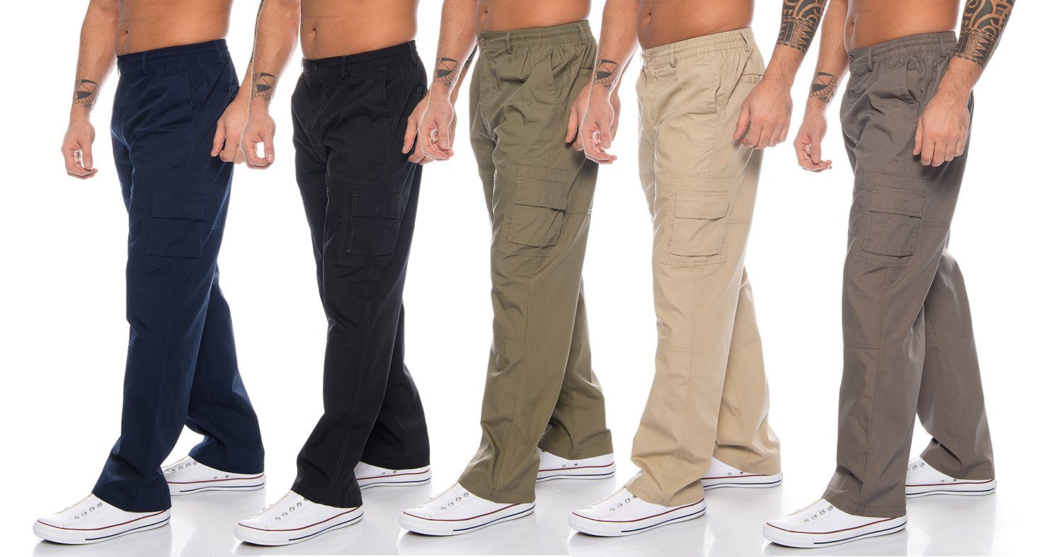 Arbeitshose Cargohose Grün Cargo Pants Unifarbe BENK Cargohose Cargo Hose Dehnbund