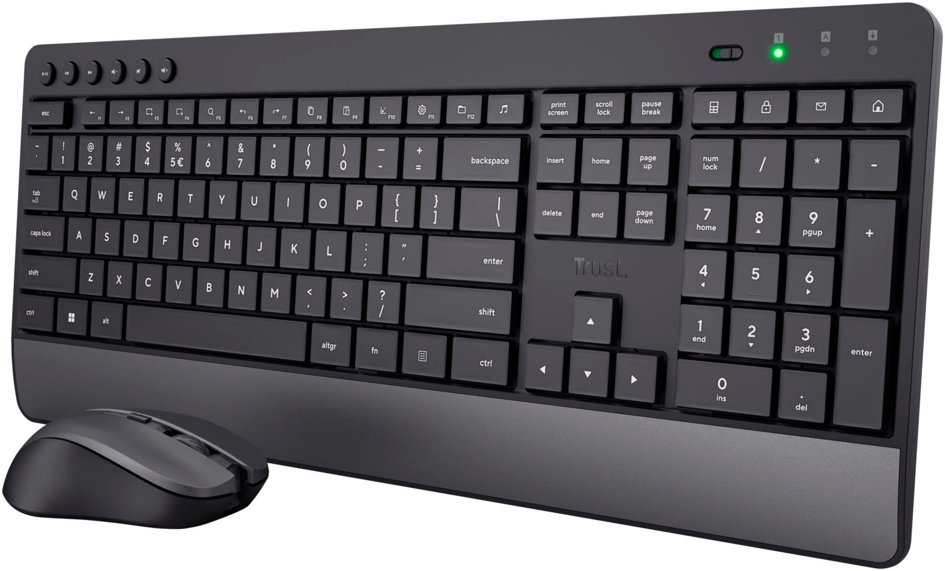 Trezo Komfortables Set aus kabelloser Tastatur und Maus DE Eingabegeräte-Set