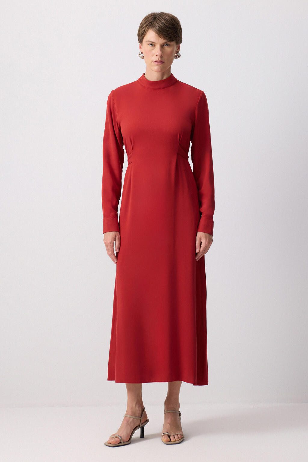 touche prive Maxikleid Viskosekleid mit Taillenband günstig online kaufen