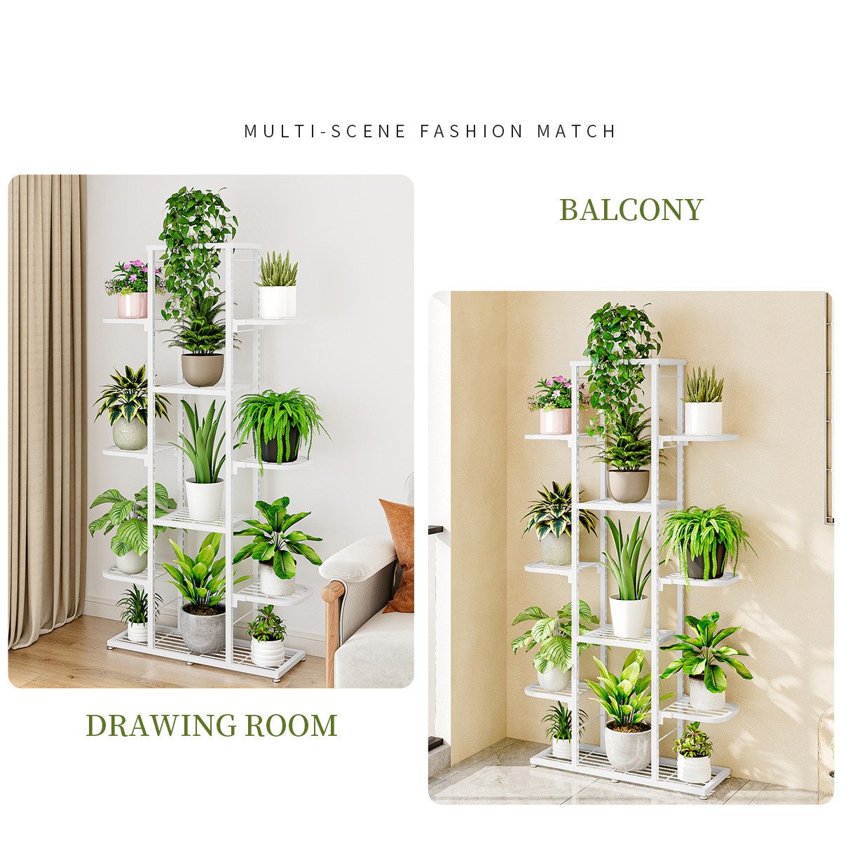 GarveeMore Blumenständer Pflanzenständer 5/7 Etagen Indoor günstig online kaufen