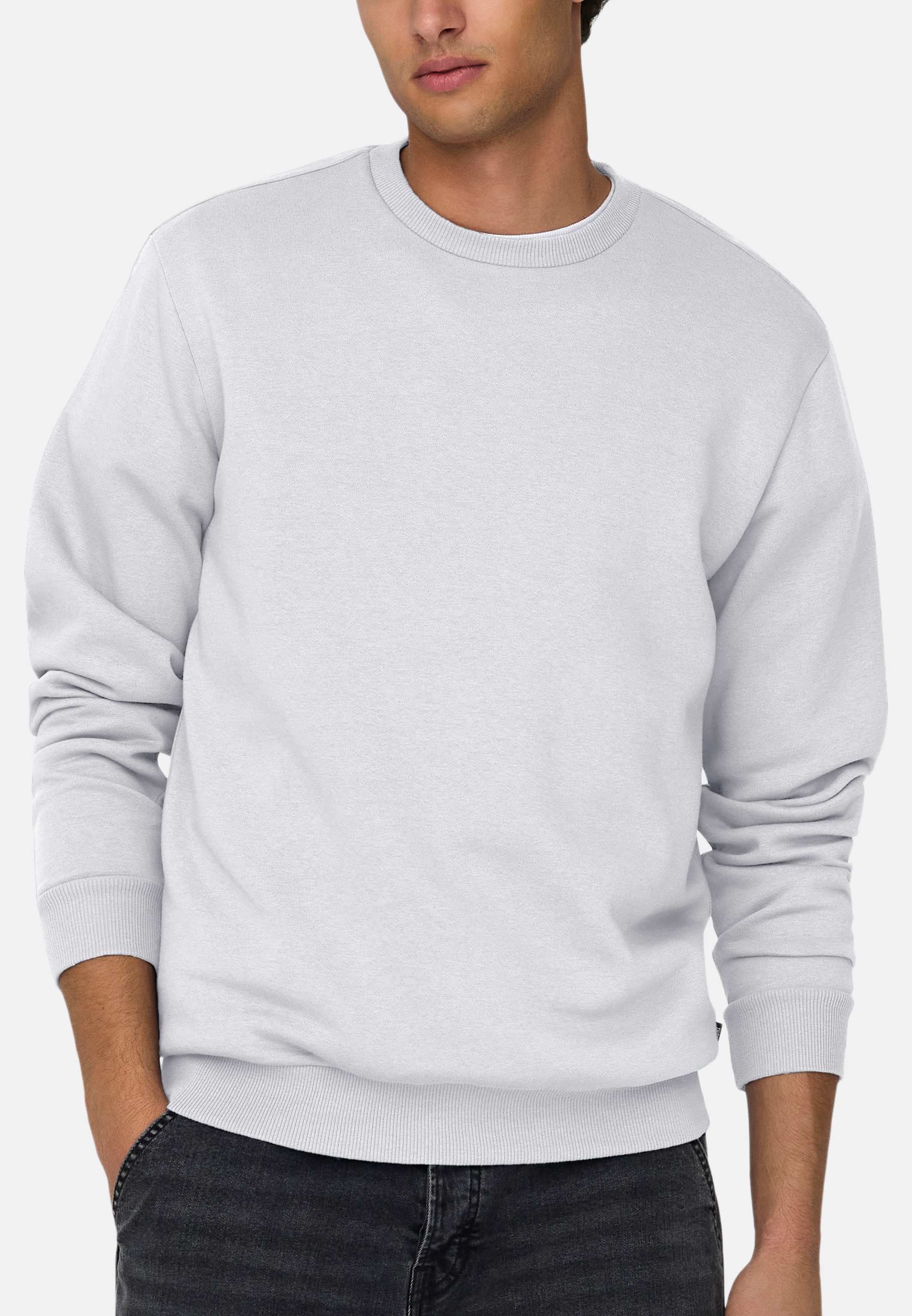 ONLY & SONS Sweatshirt Ceres (1-tlg) Sweatshirt - Baumwolle - Atmungsaktiv - Weiche, gebürstete Innenseite