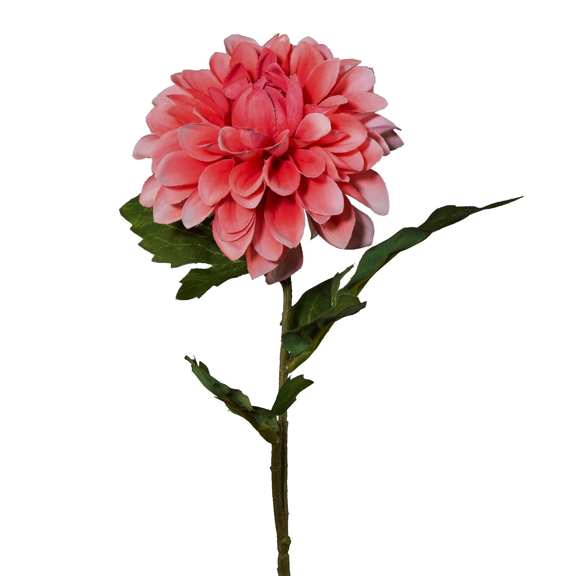 Kunstblume Kunstblume DAHLIE, 59cm. Dahlientrieb mit einer Blüte in ROSA., Gasper, Höhe 59.00 cm