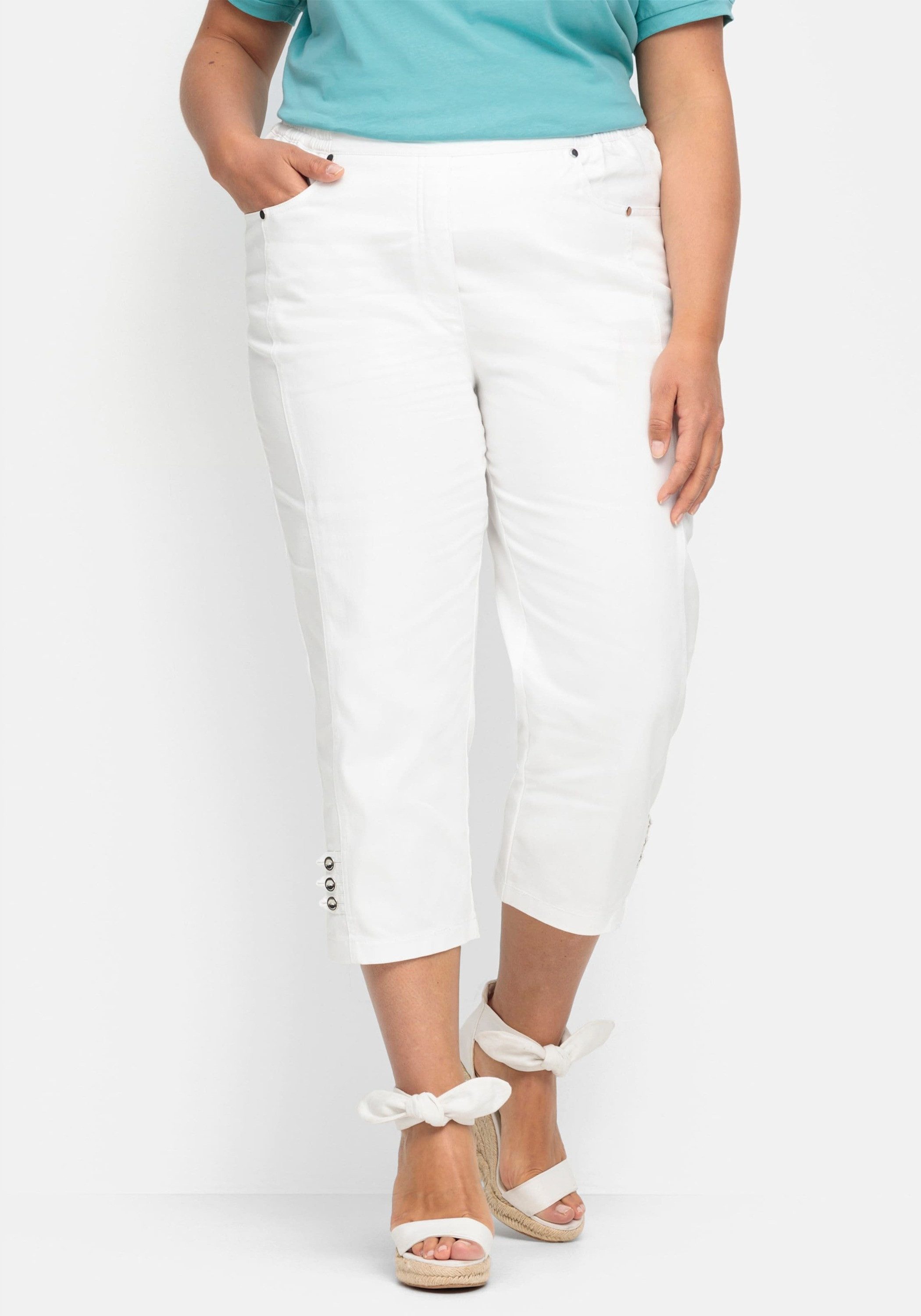Sieh an! Jeansshorts 7/8-Jeans komfortabel