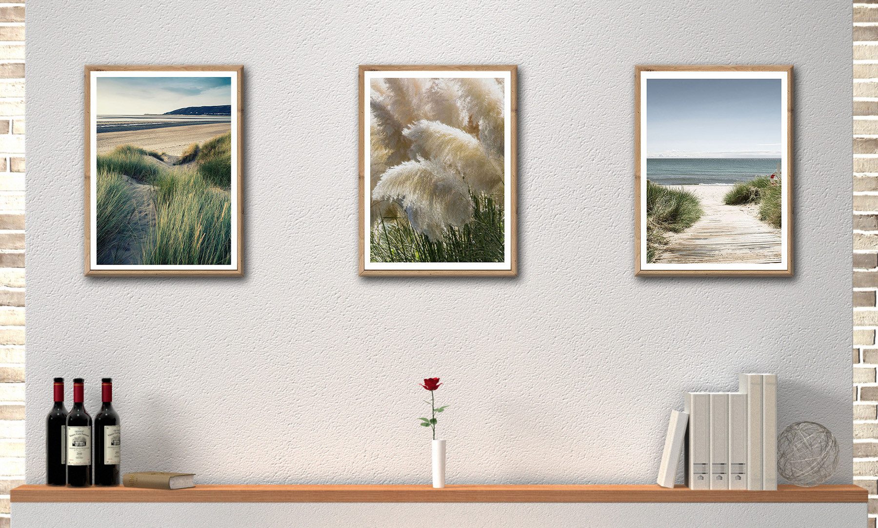 Bönninghoff Bild mit Rahmen, Landschaften (3 St)