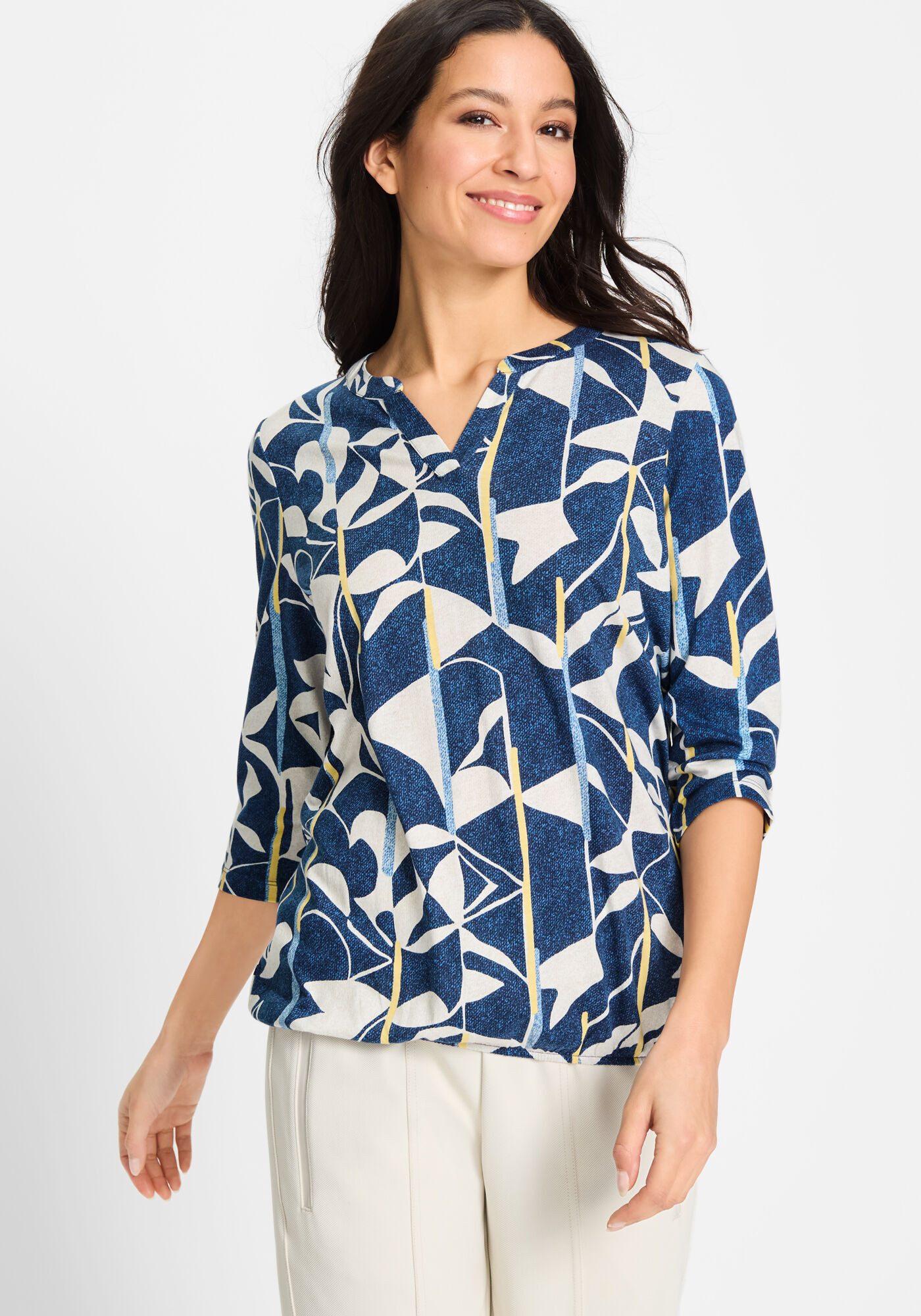 Olsen Longshirt (1-tlg) mit Gummizug am günstig online kaufen
