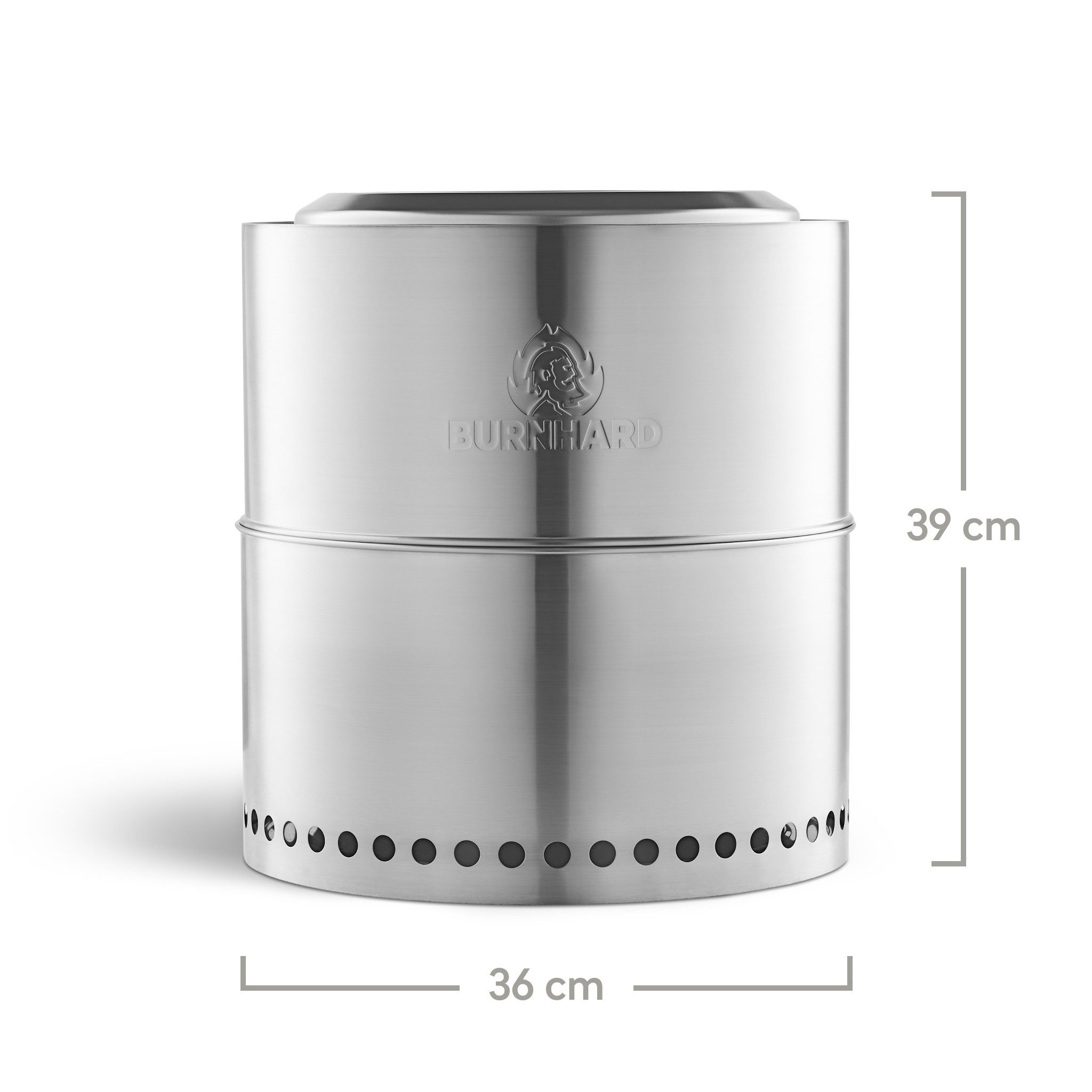 BURNHARD® Feuerschale, Edelstahl 36 cm, inkl. Aufbewahrungstasche, Feuerton günstig online kaufen