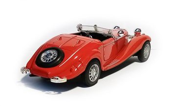 Modellauto Oldtimer Modellauto mit Licht und Sound 1:28 Metall Alloy Modell Auto Spielzeugauto Kinder Geschenk 92 (Rot)