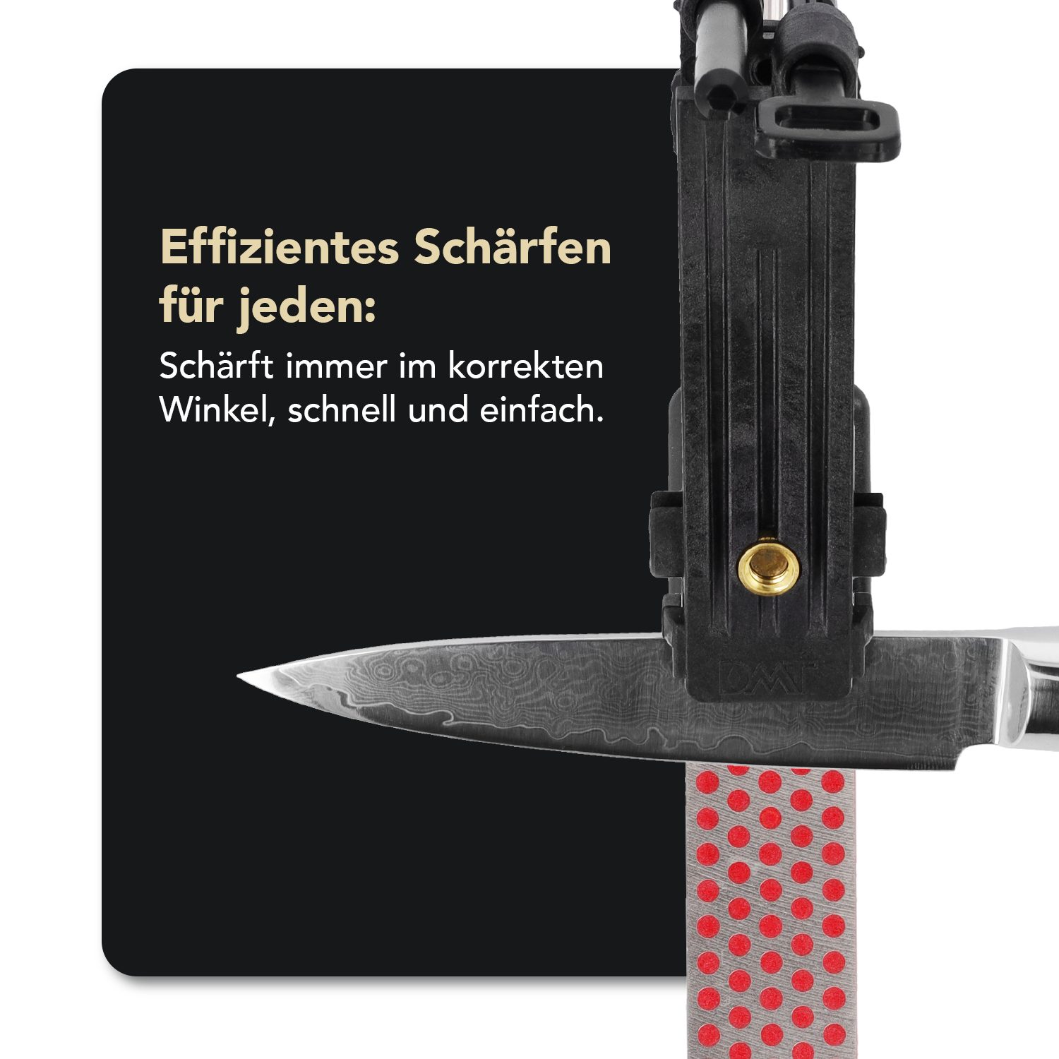 DMT Axt- und Messerschärfer Aligner Diamant Schleifsystem ADELUXE - Messerschärfer, Grob, Fein, Extrafein inkl. Tasche