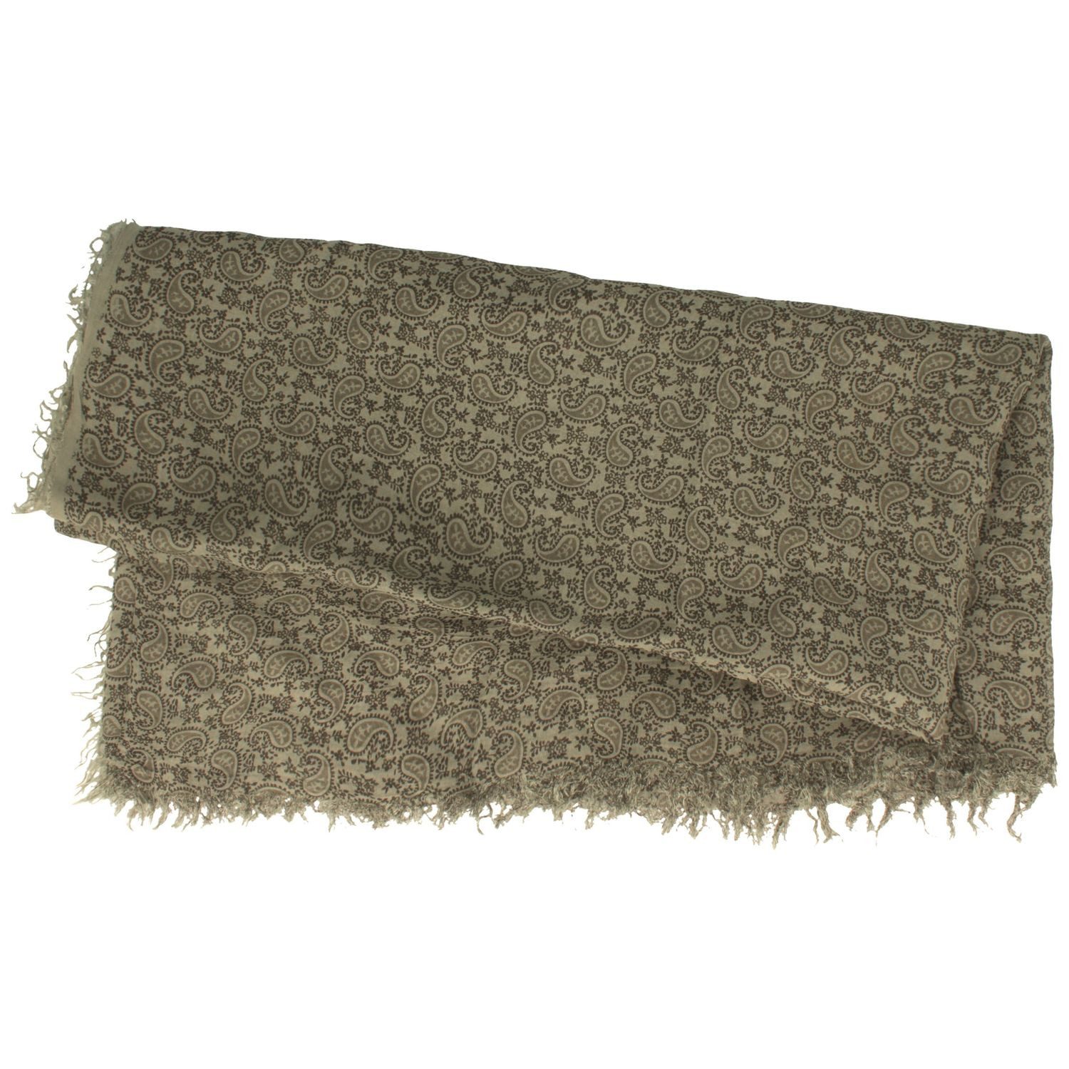 Breiter Schal, Leichter Sommerschal aus Bambus mit Paisley Muster