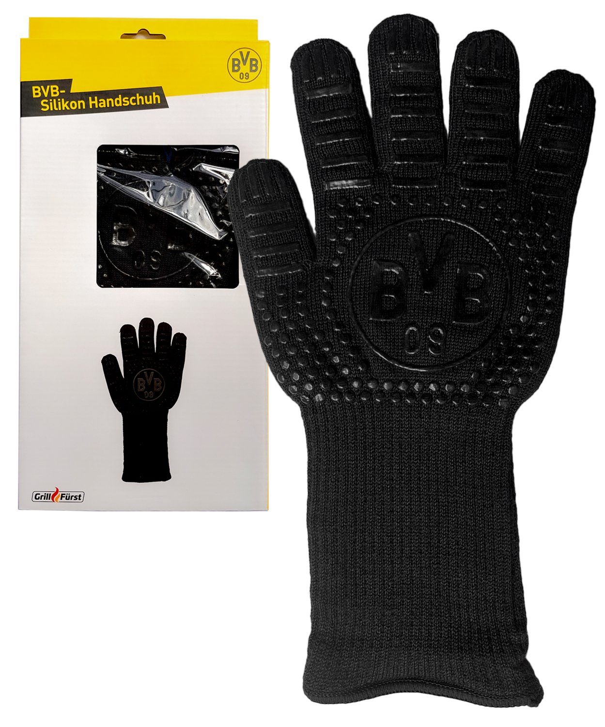 Grillfürst Grillhandschuhe Grillfürst Aramid Handschuh - Borussia Dortmund  Edition