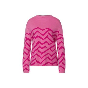 STREET ONE Sweatshirt pink regular fit (1-tlg)