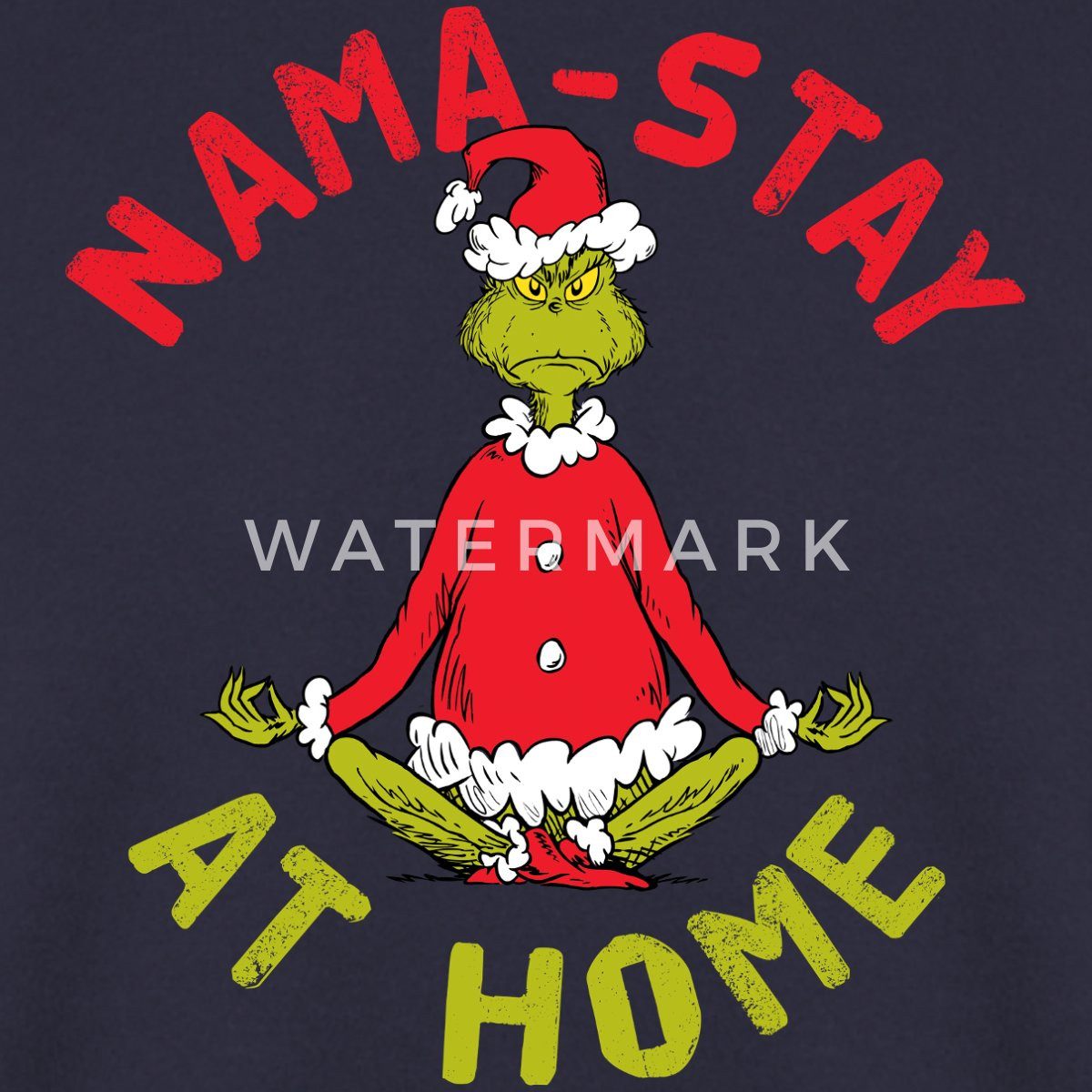 Spreadshirt Sweatshirt Der Grinch Meditation Nama-Stay At Home Unisex Pullover (1-tlg)