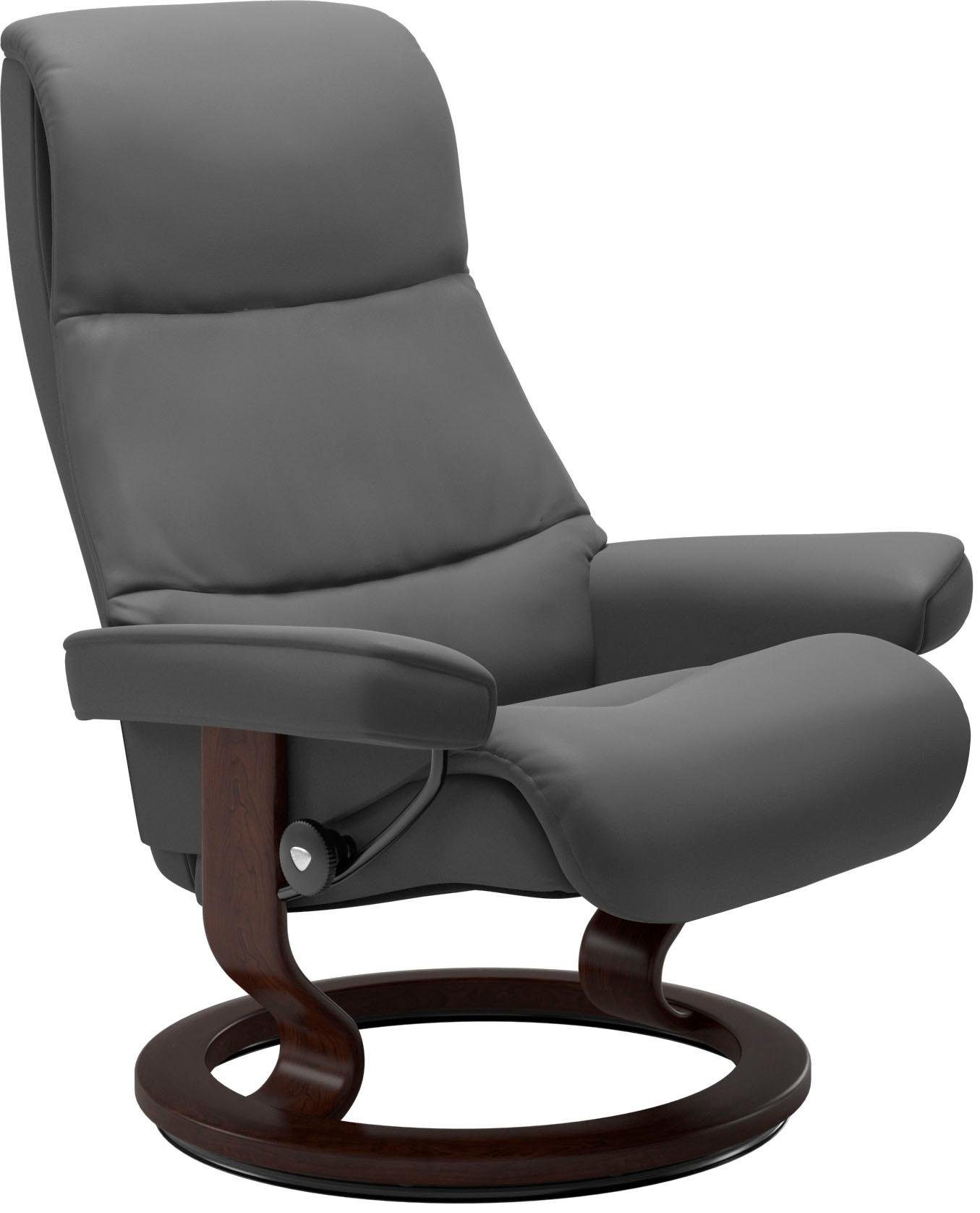 View Relaxsessel Hocker), Stressless® Base, (Set, mit Relaxsessel Größe mit S,Gestell Braun Classic